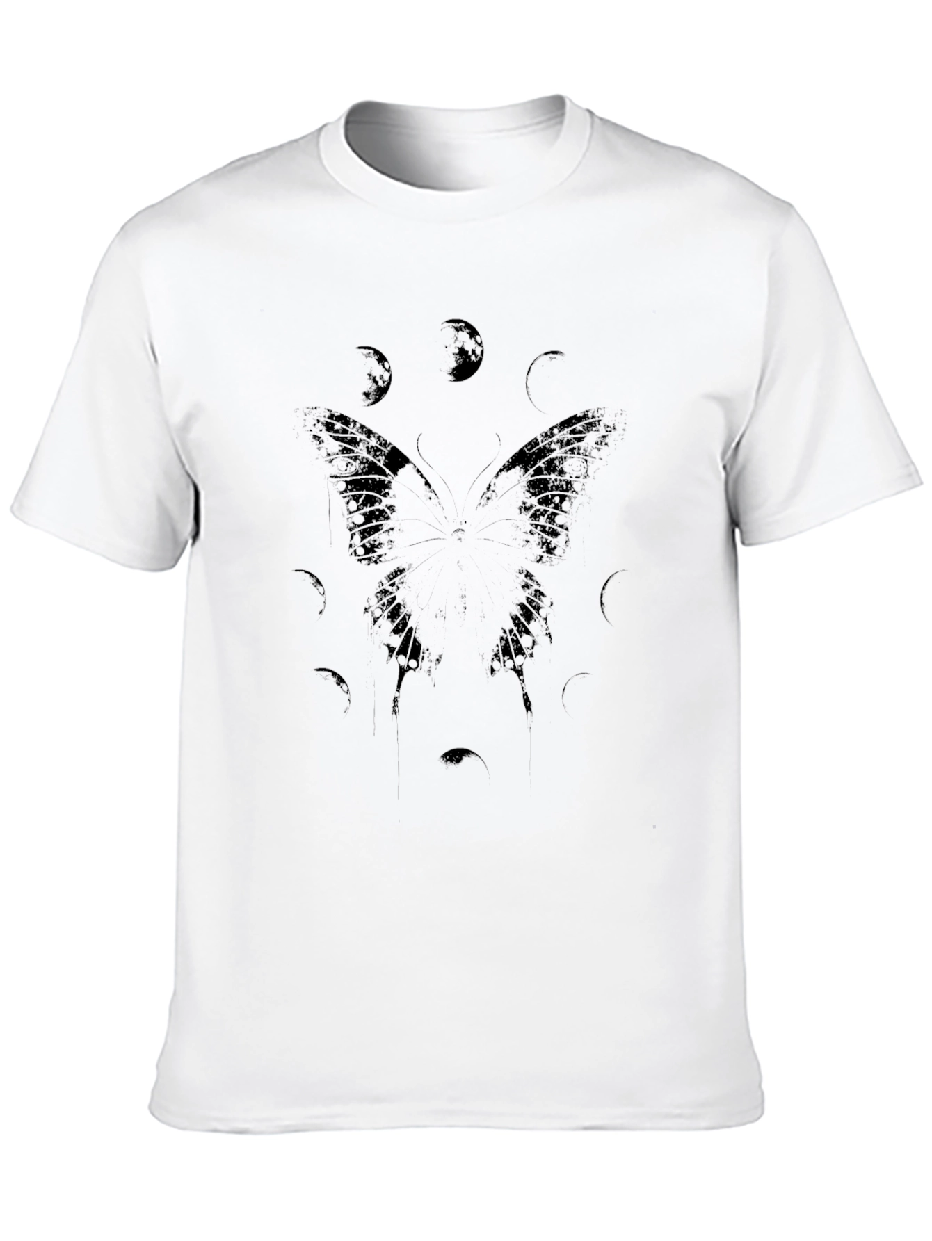 Butterfly & Moon Phases Graphic T-Shirt