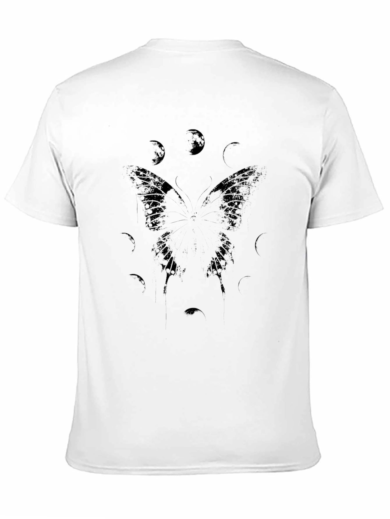 Butterfly & Moon Phases Graphic T-Shirt