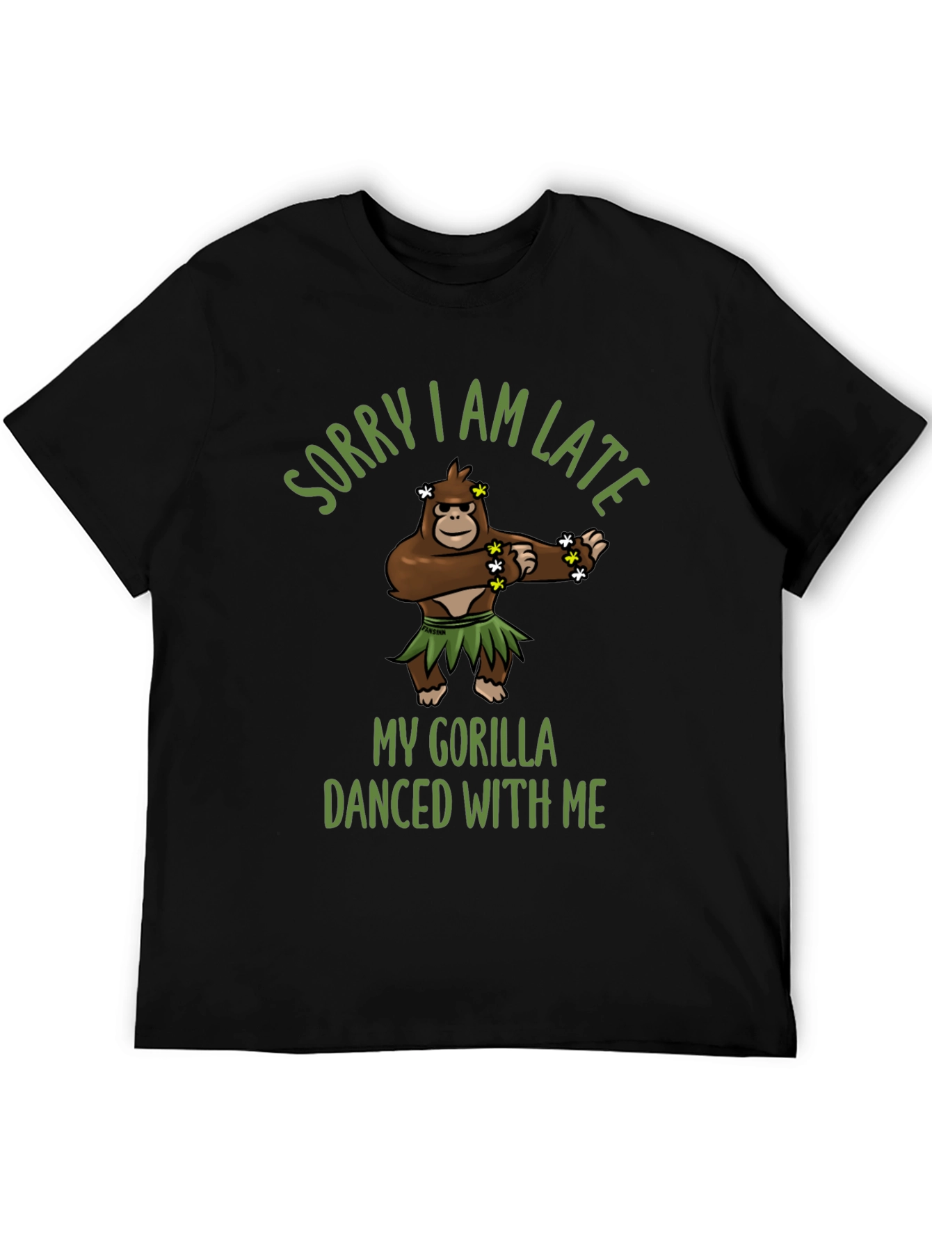 Funny Gorilla Dancing Graphic T-Shirt