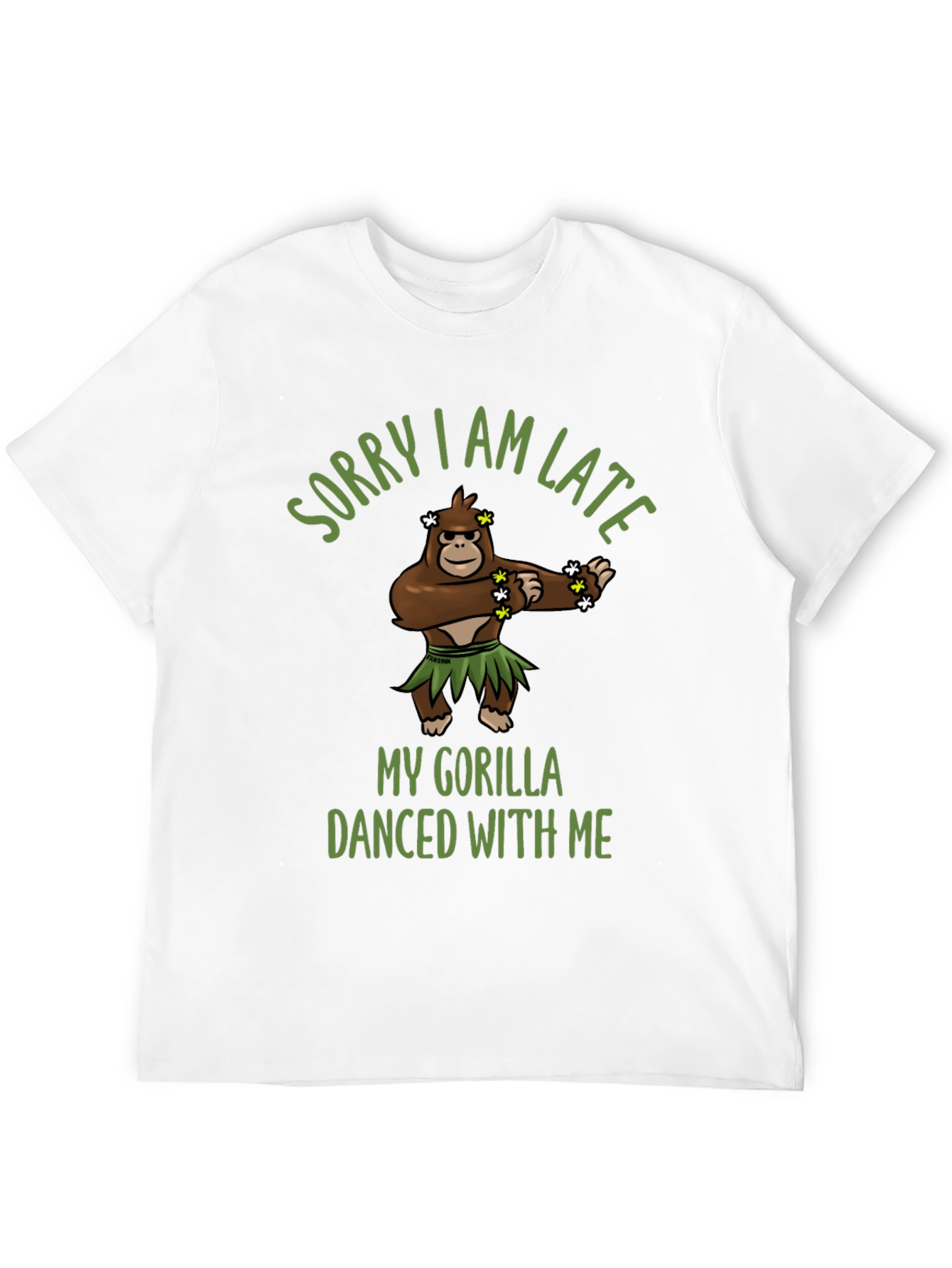 Funny Gorilla Dancing Graphic T-Shirt