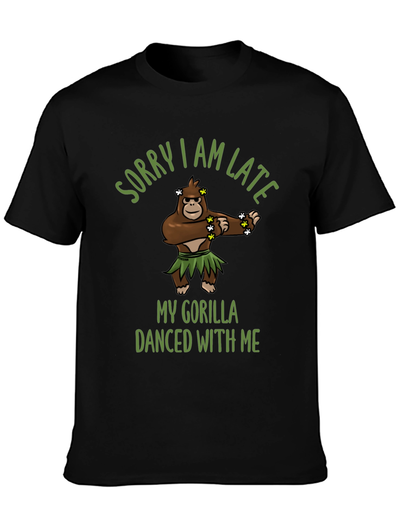Funny Gorilla Dancing Graphic T-Shirt