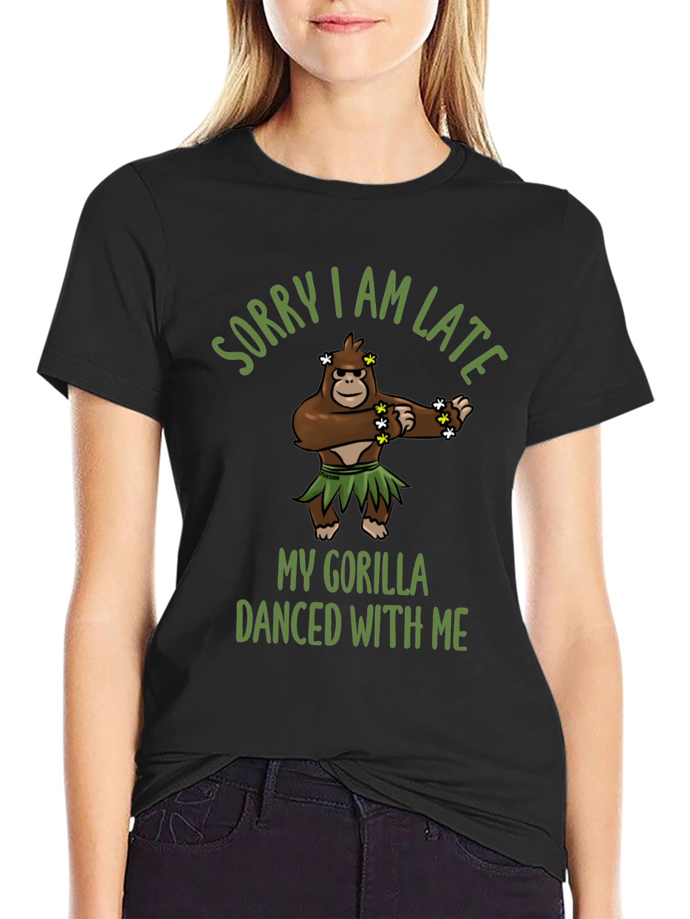 Funny Gorilla Dancing Graphic T-Shirt
