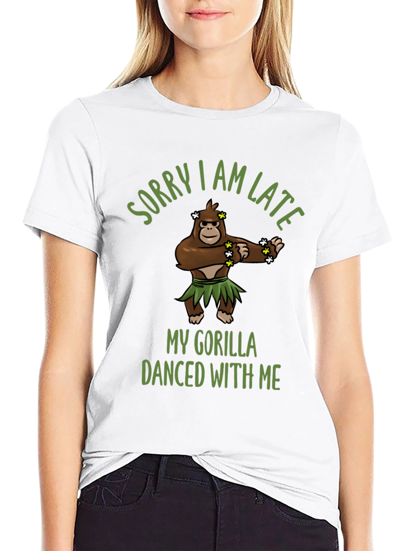 Funny Gorilla Dancing Graphic T-Shirt