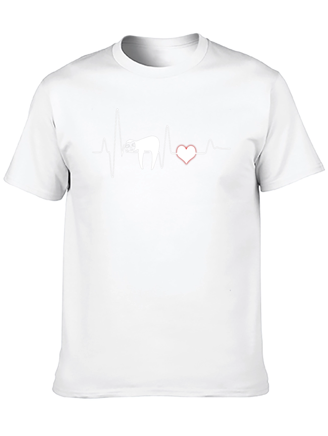 Sloth Heartbeat T-Shirt - Lazy Love Tee