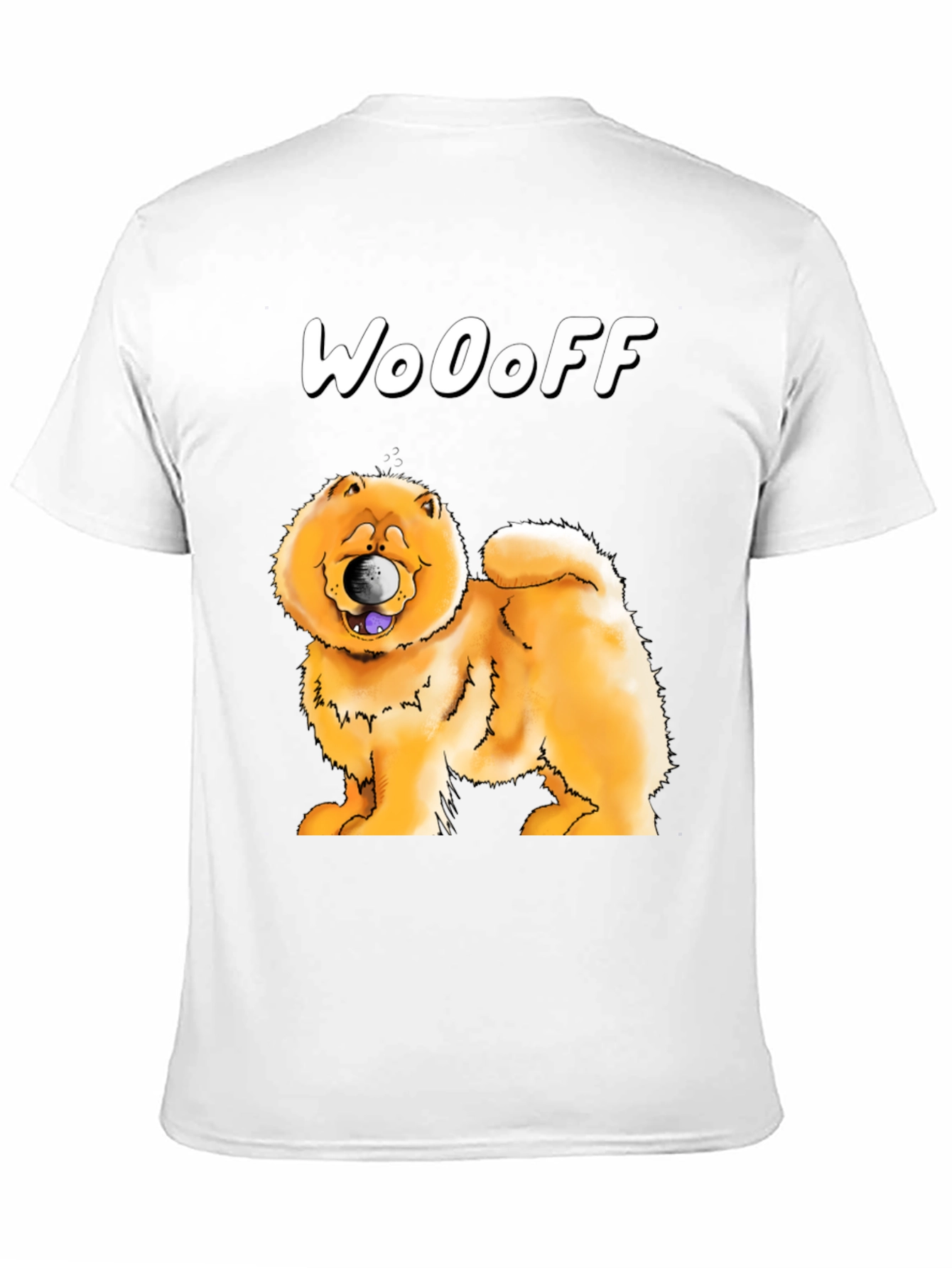 WoOoff Dog T-Shirt - Chow Chow Cartoon
