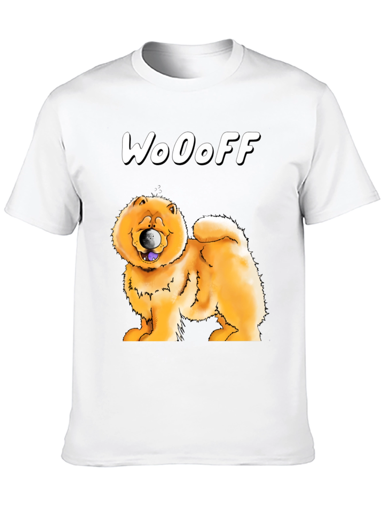 WoOoff Dog T-Shirt - Chow Chow Cartoon