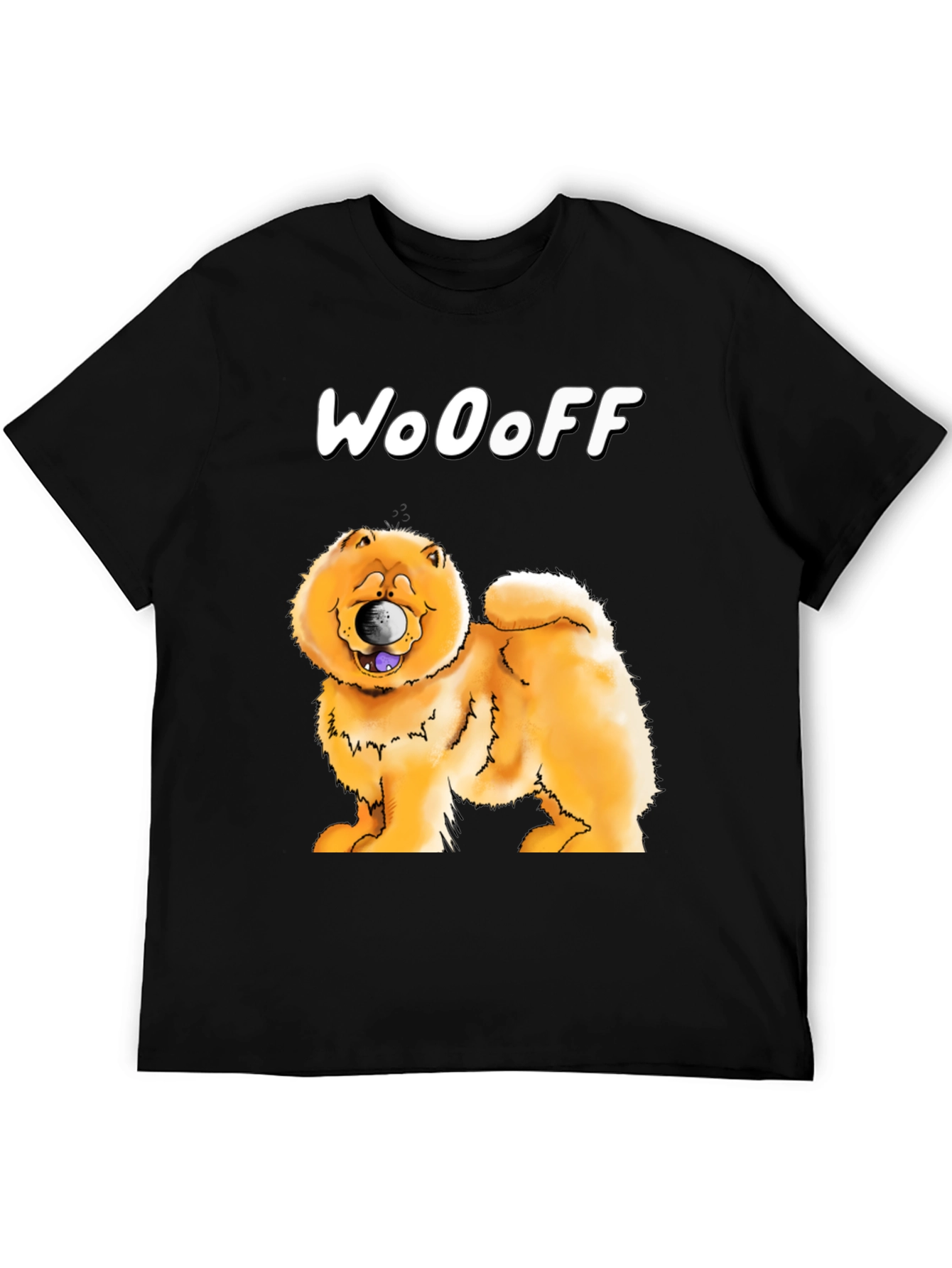 WoOoff Dog T-Shirt - Chow Chow Cartoon