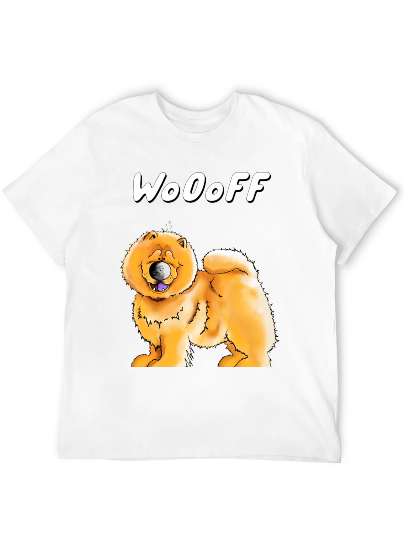 WoOoff Dog T-Shirt - Chow Chow Cartoon