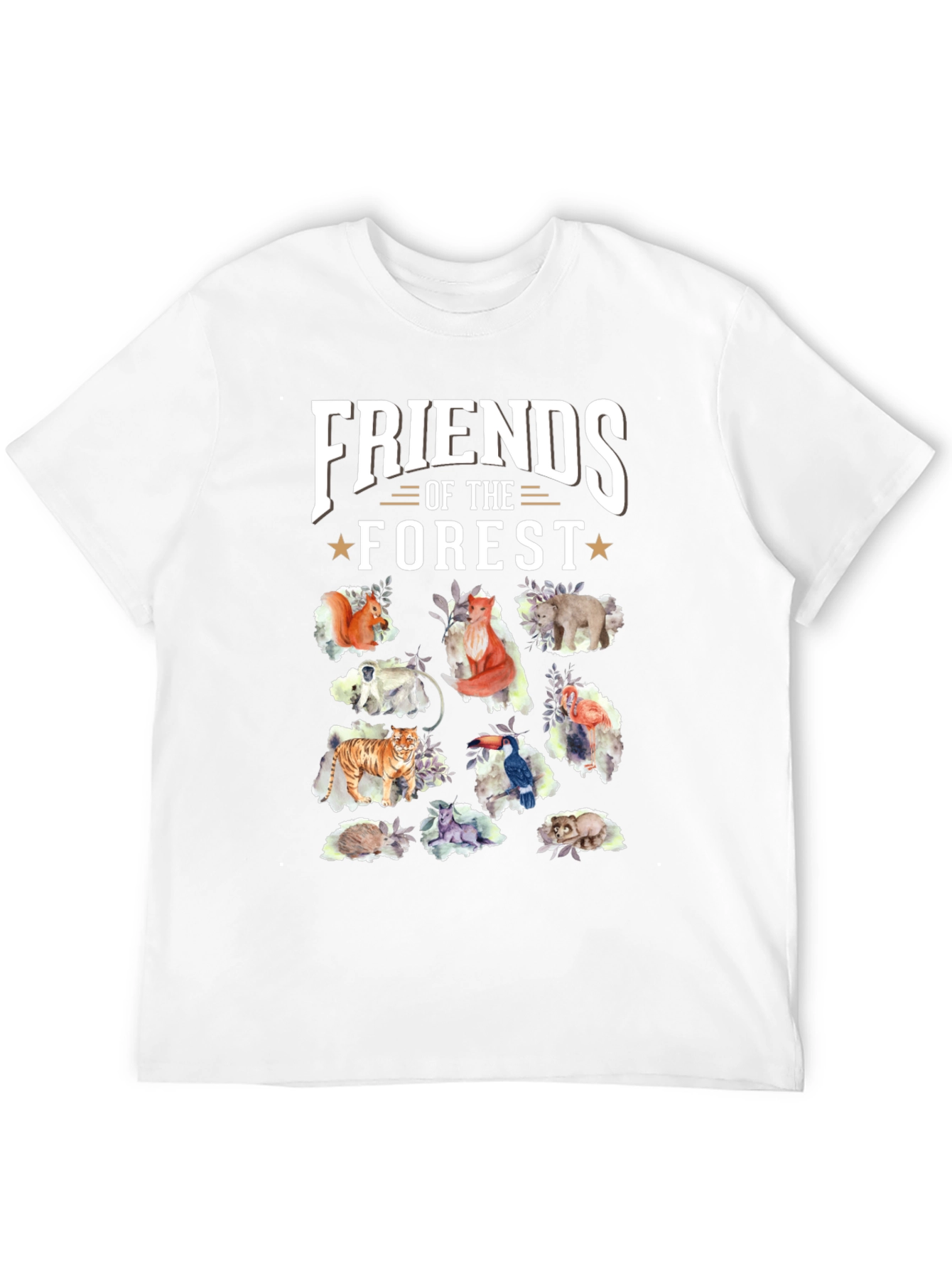 Friends of the Forest Black T-Shirt