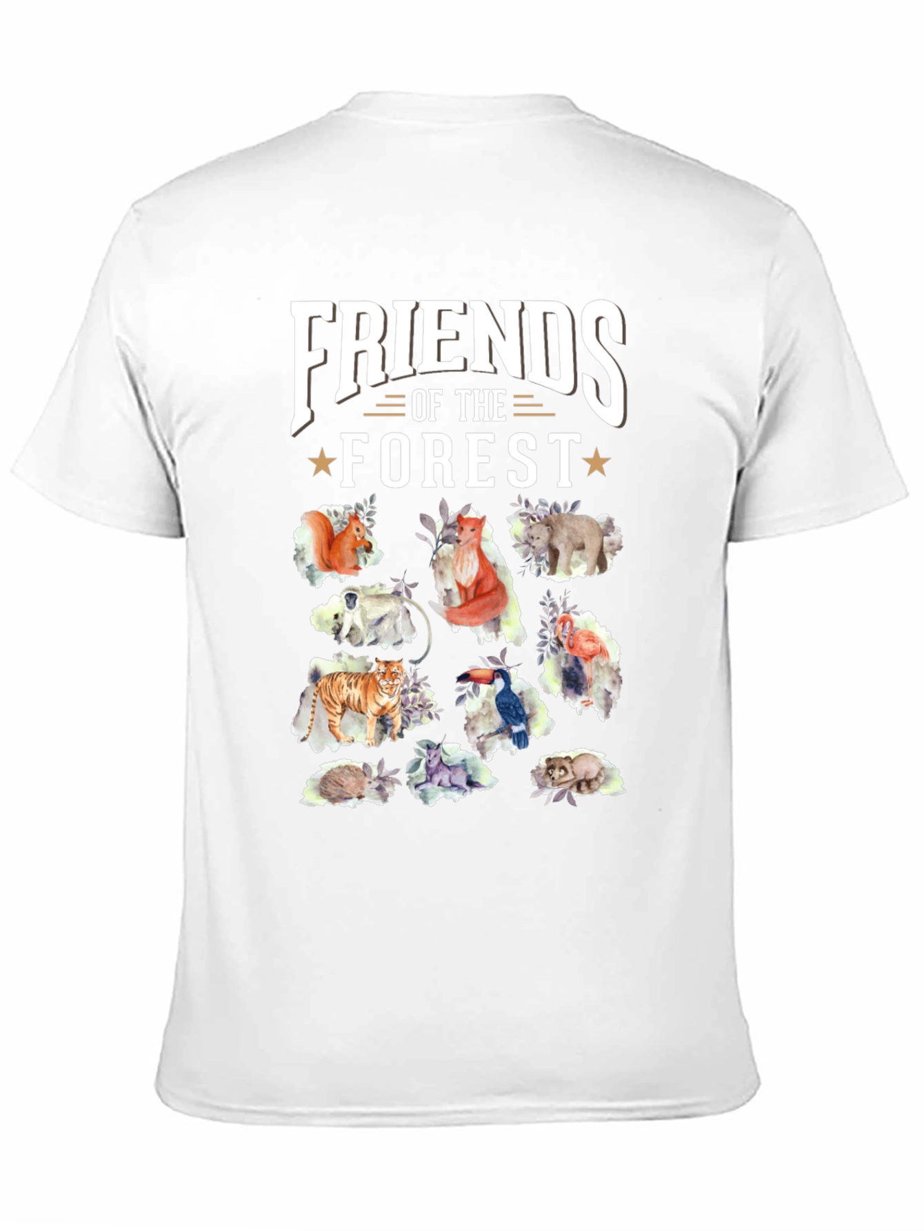 Friends of the Forest Black T-Shirt