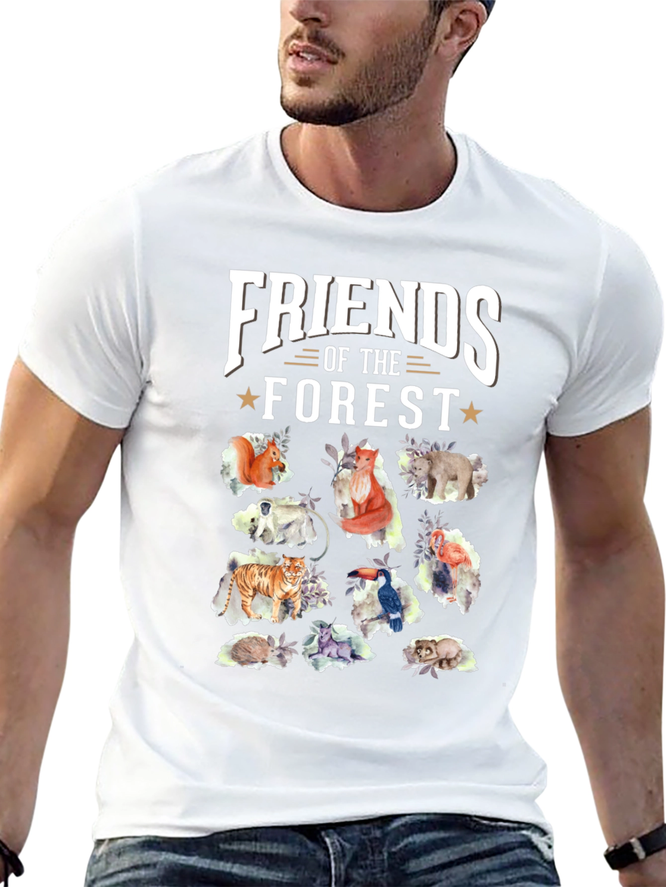 Friends of the Forest Black T-Shirt