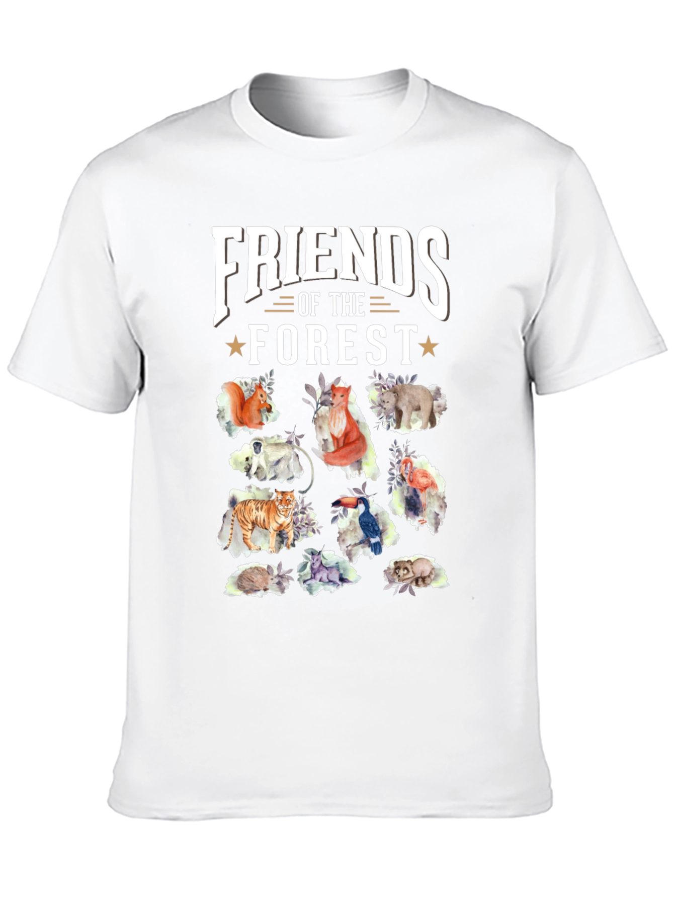 Friends of the Forest Black T-Shirt