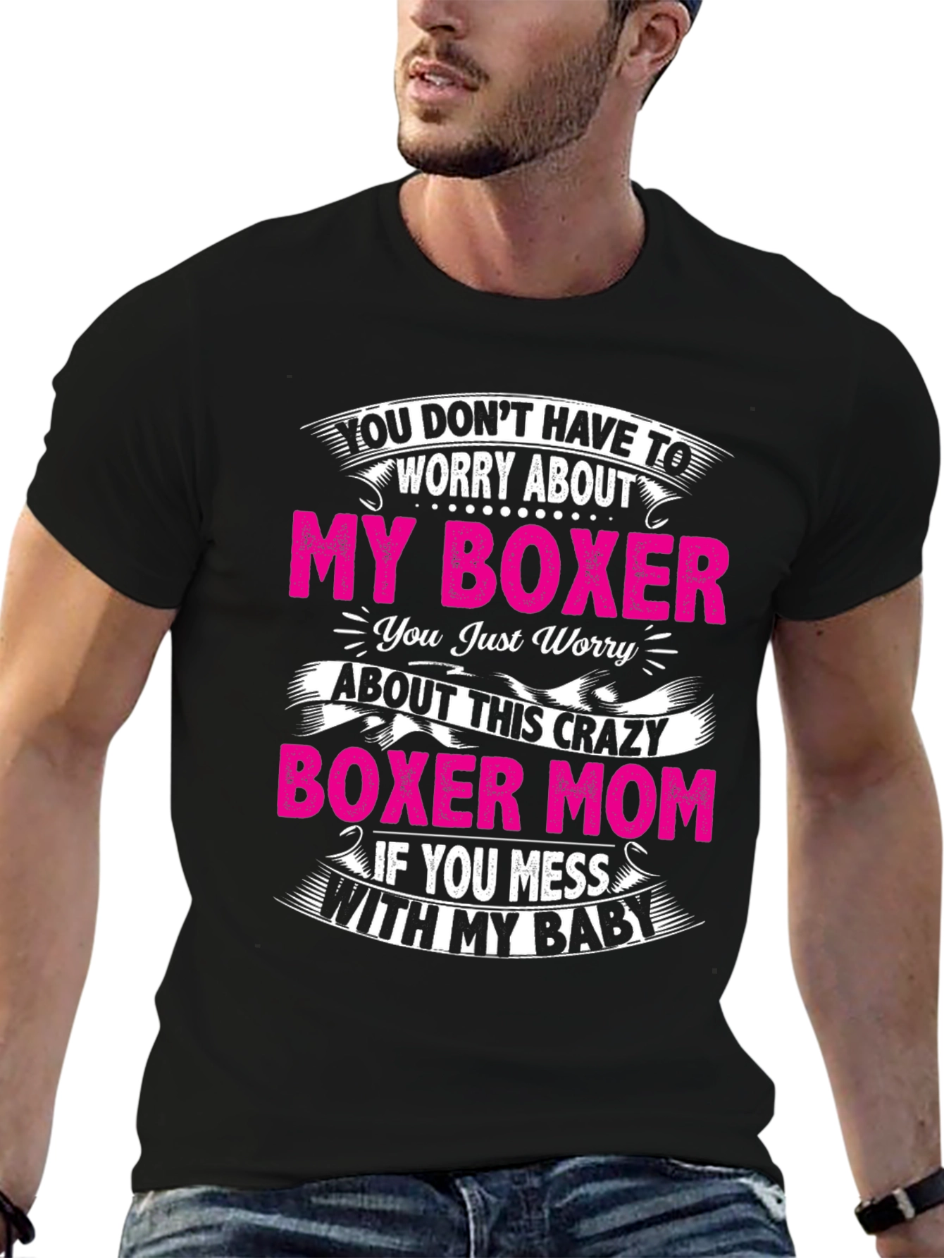 Boxer Mom Graphic T-Shirt - Funny Dog Lover Tee