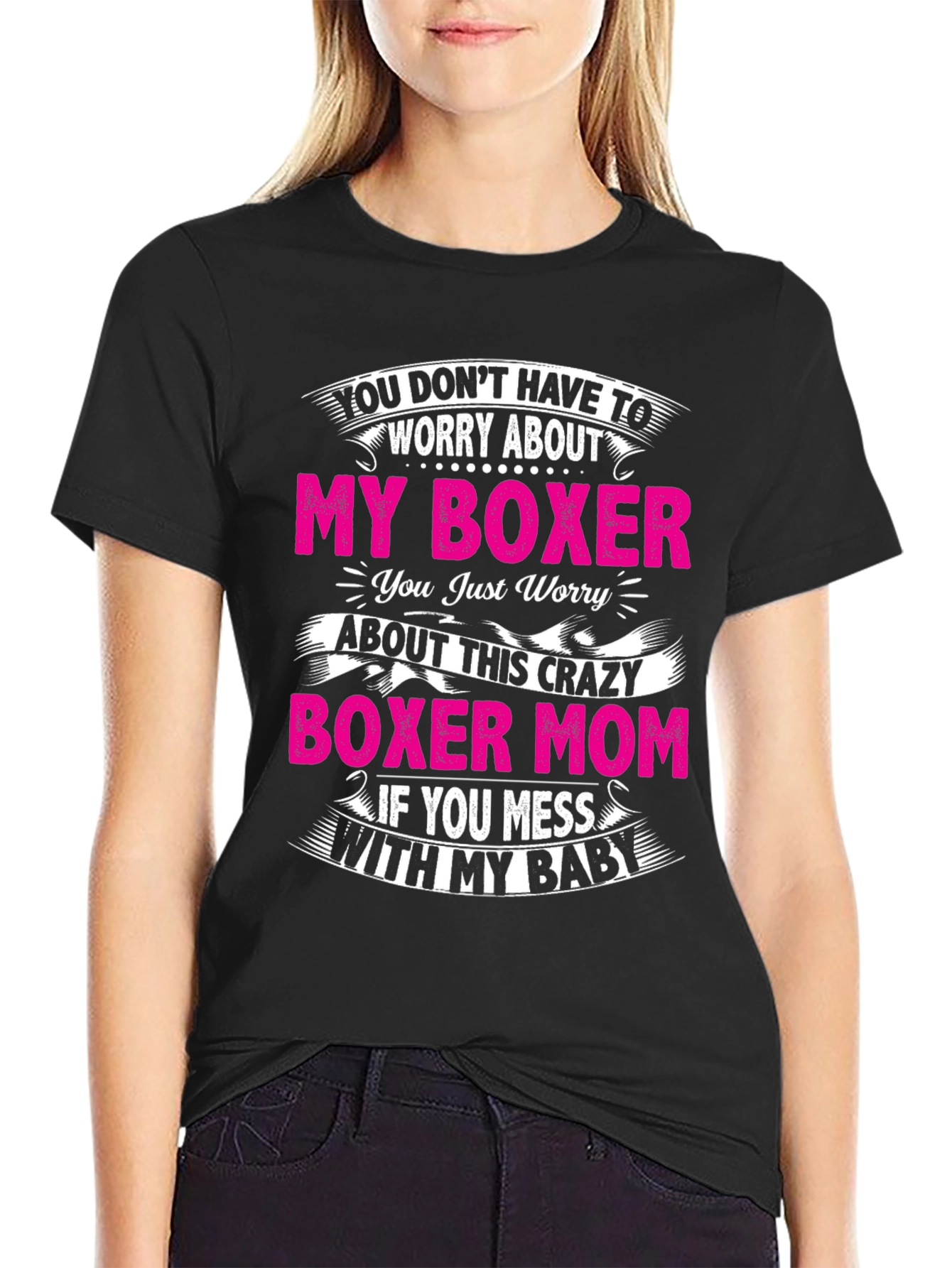 Boxer Mom Graphic T-Shirt - Funny Dog Lover Tee