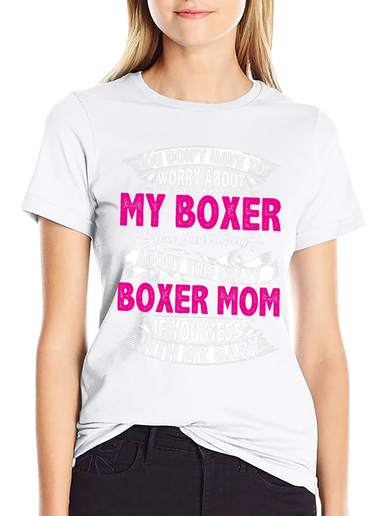 Boxer Mom Graphic T-Shirt - Funny Dog Lover Tee