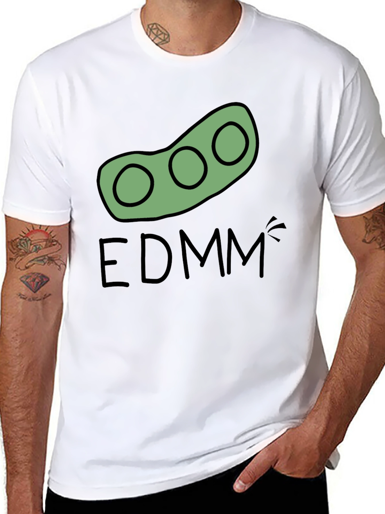 EDMM Edamame T-Shirt - Black Cotton Tee