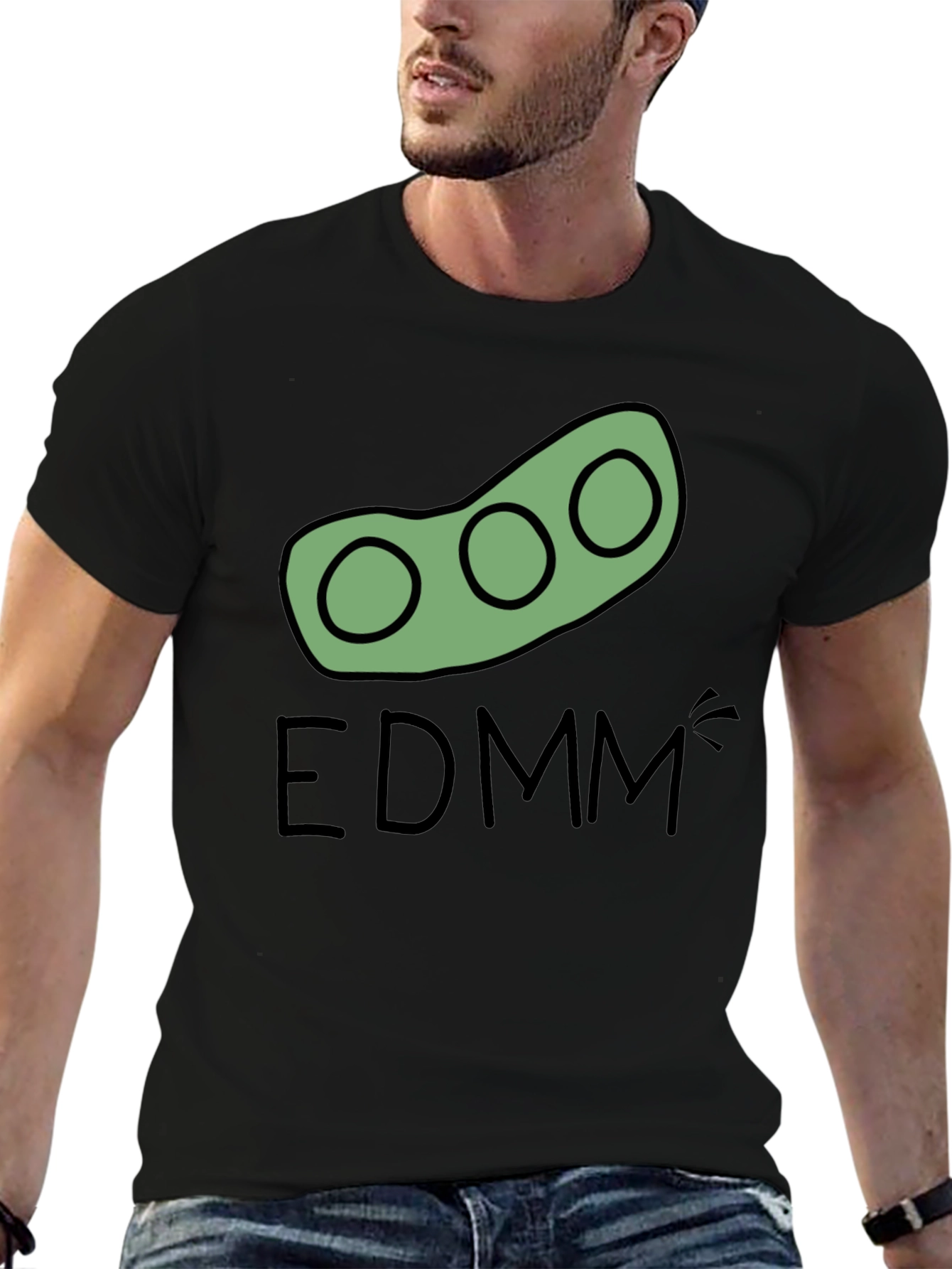 EDMM Edamame T-Shirt - Black Cotton Tee
