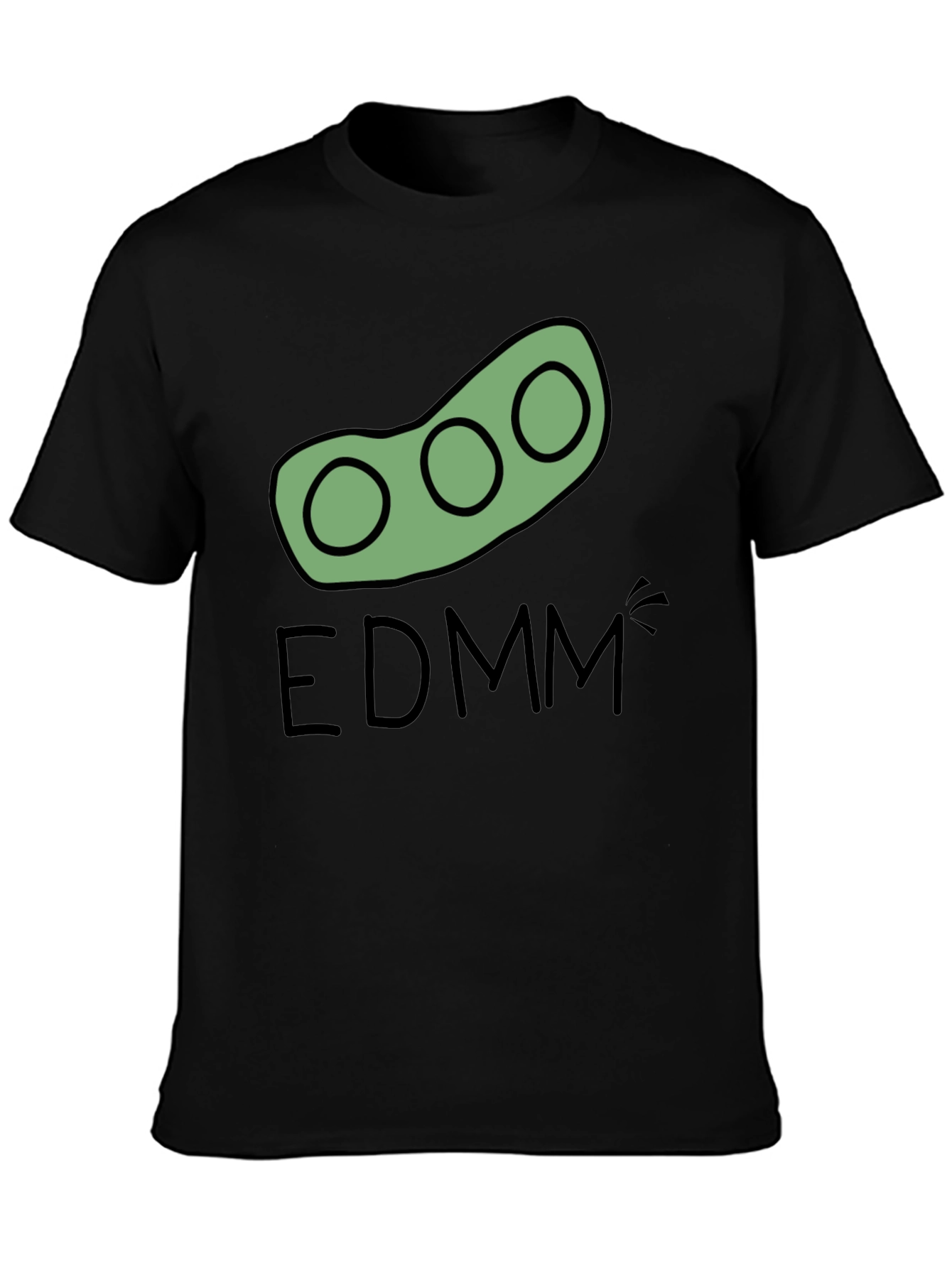 EDMM Edamame T-Shirt - Black Cotton Tee