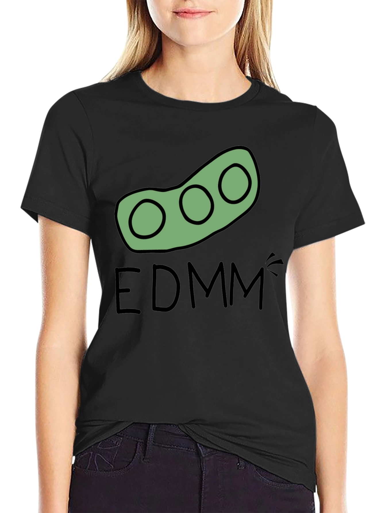 EDMM Edamame T-Shirt - Black Cotton Tee