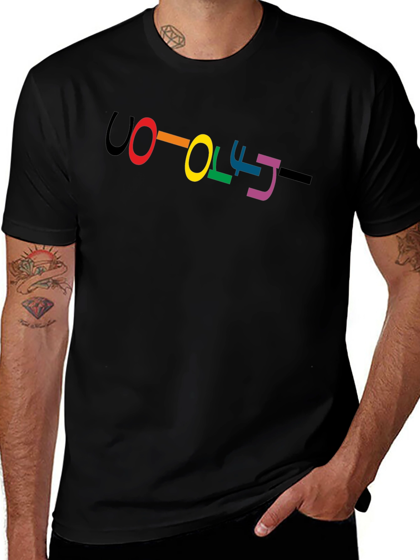 Rainbow OOTFJ Black T-Shirt