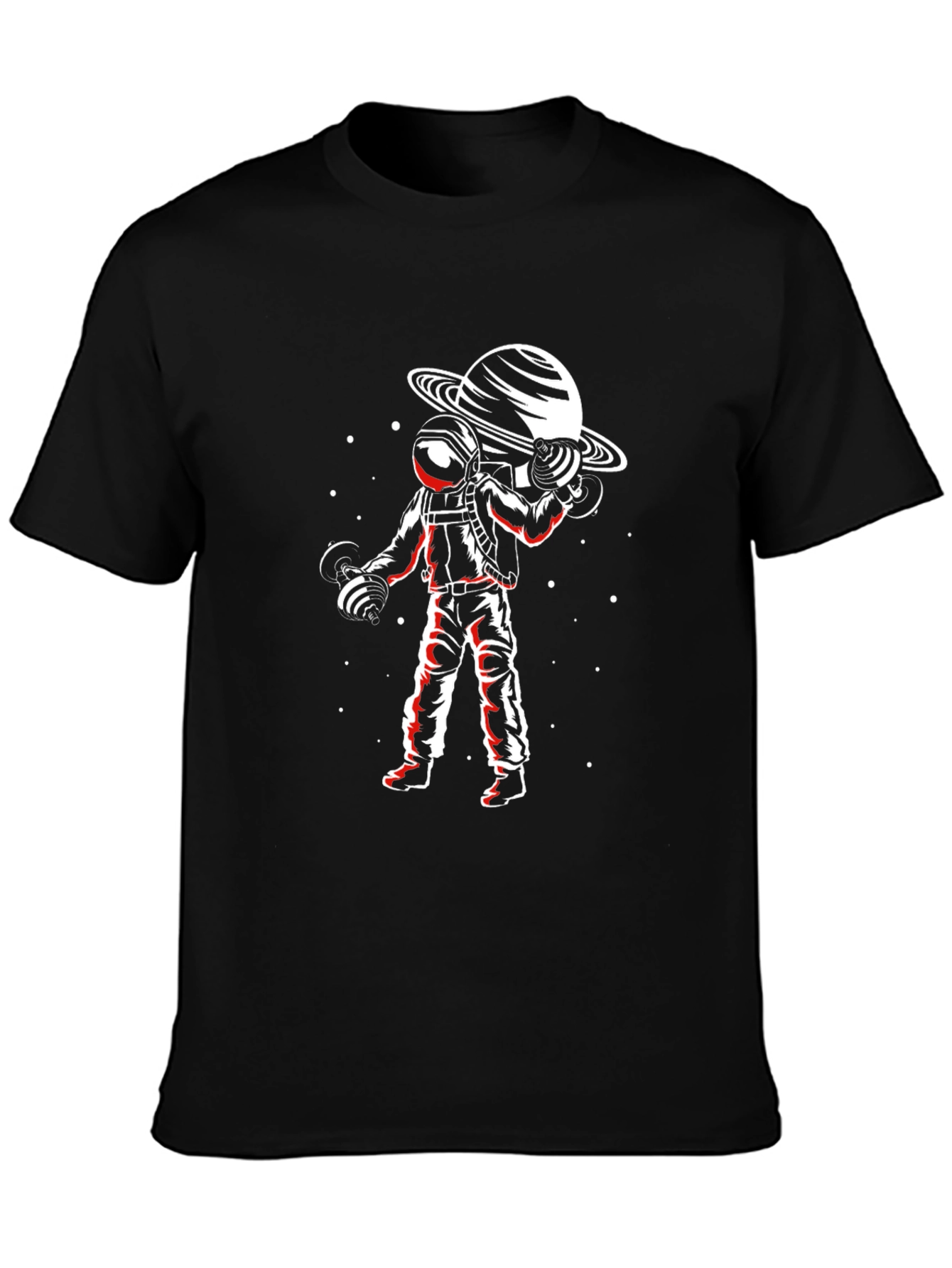 Astronaut Planet Lifting T-Shirt - Space Gym Apparel