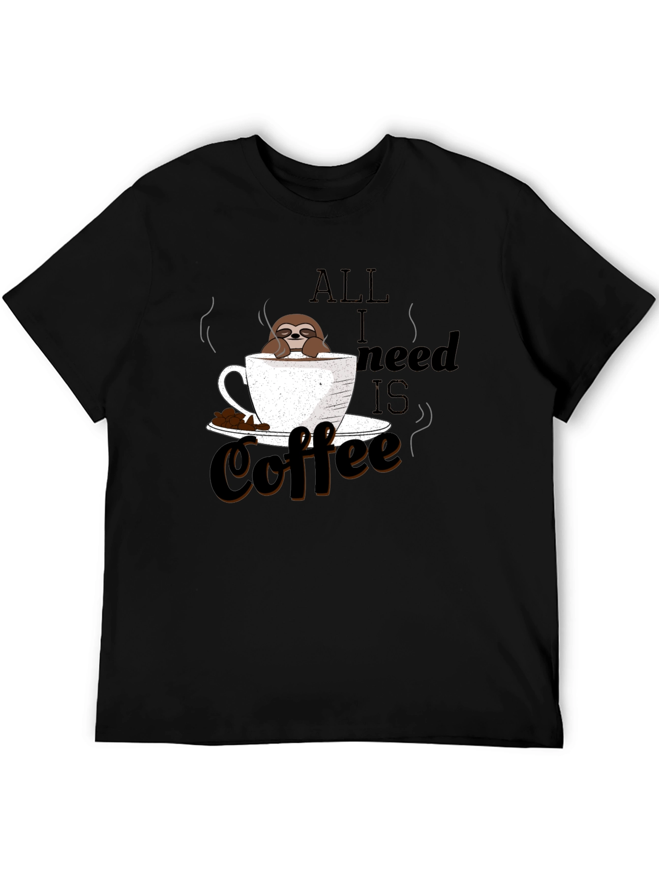 Coffee Sloth Graphic Tee - Relaxed & Fun T-Shirt
