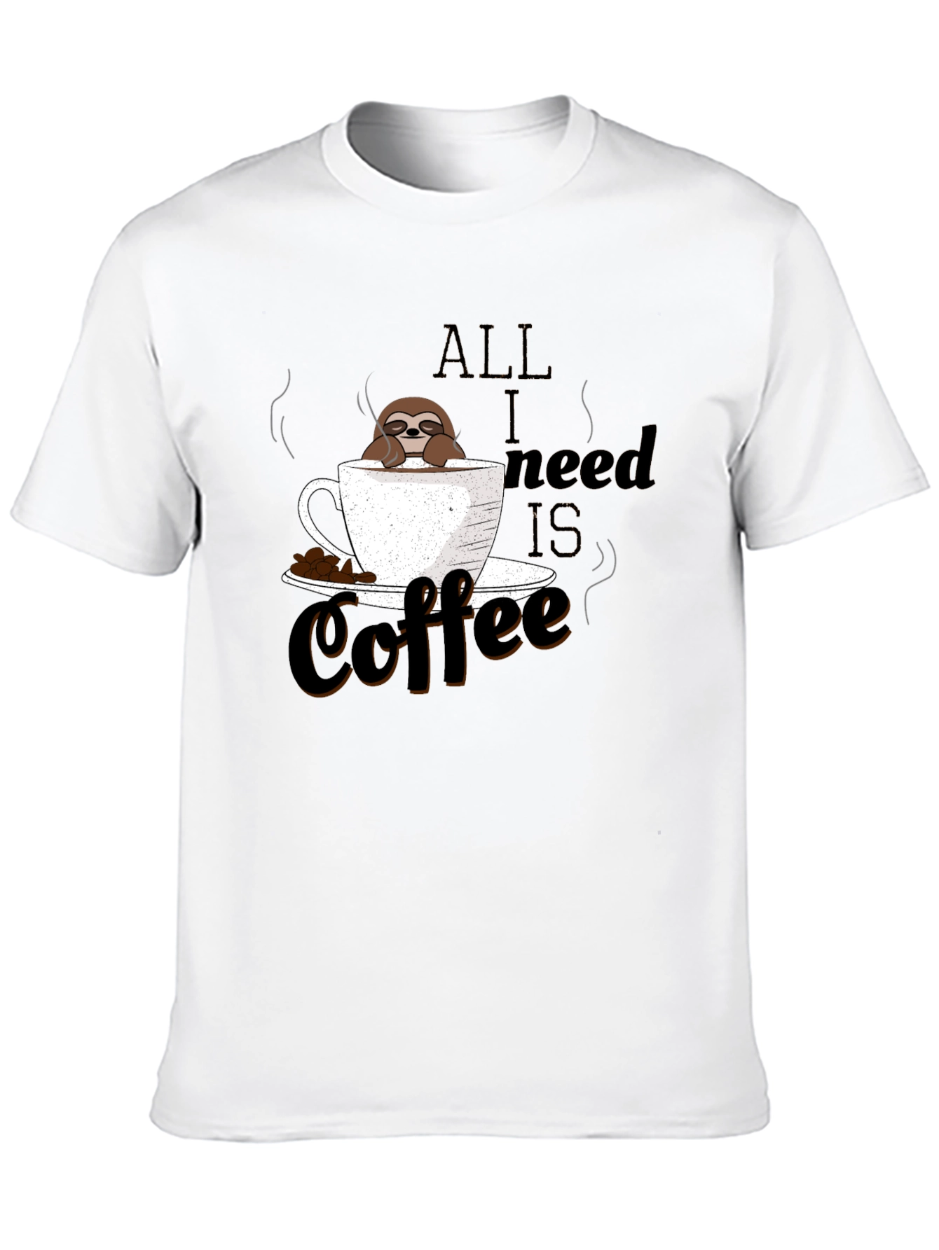 Coffee Sloth Graphic Tee - Relaxed & Fun T-Shirt