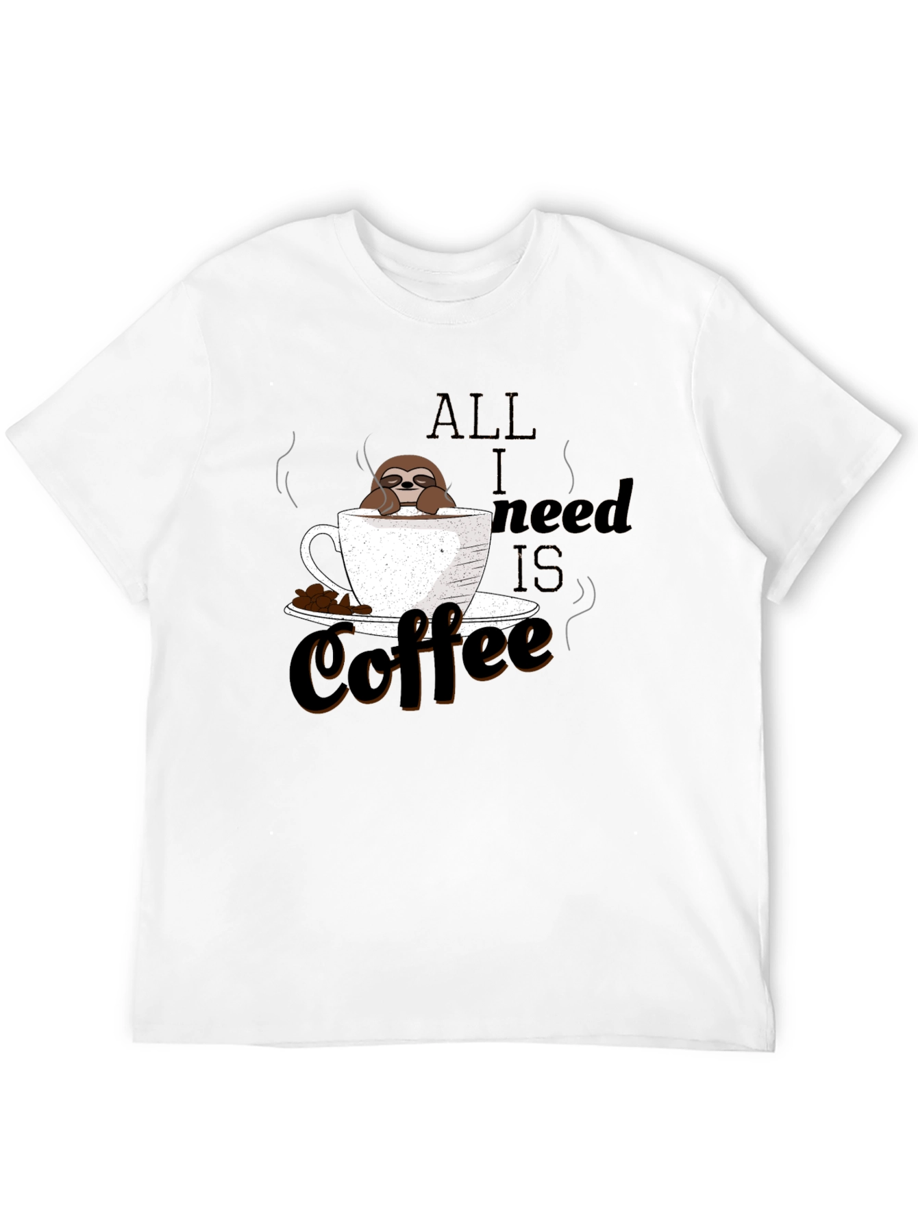 Coffee Sloth Graphic Tee - Relaxed & Fun T-Shirt