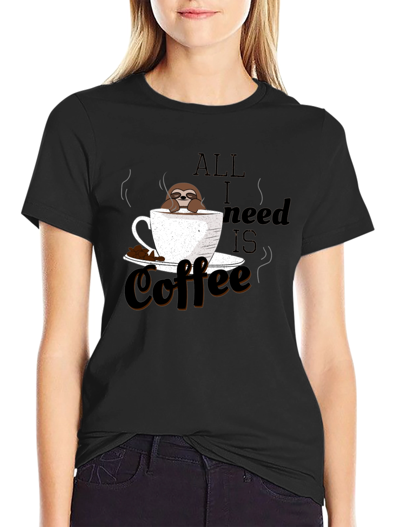 Coffee Sloth Graphic Tee - Relaxed & Fun T-Shirt