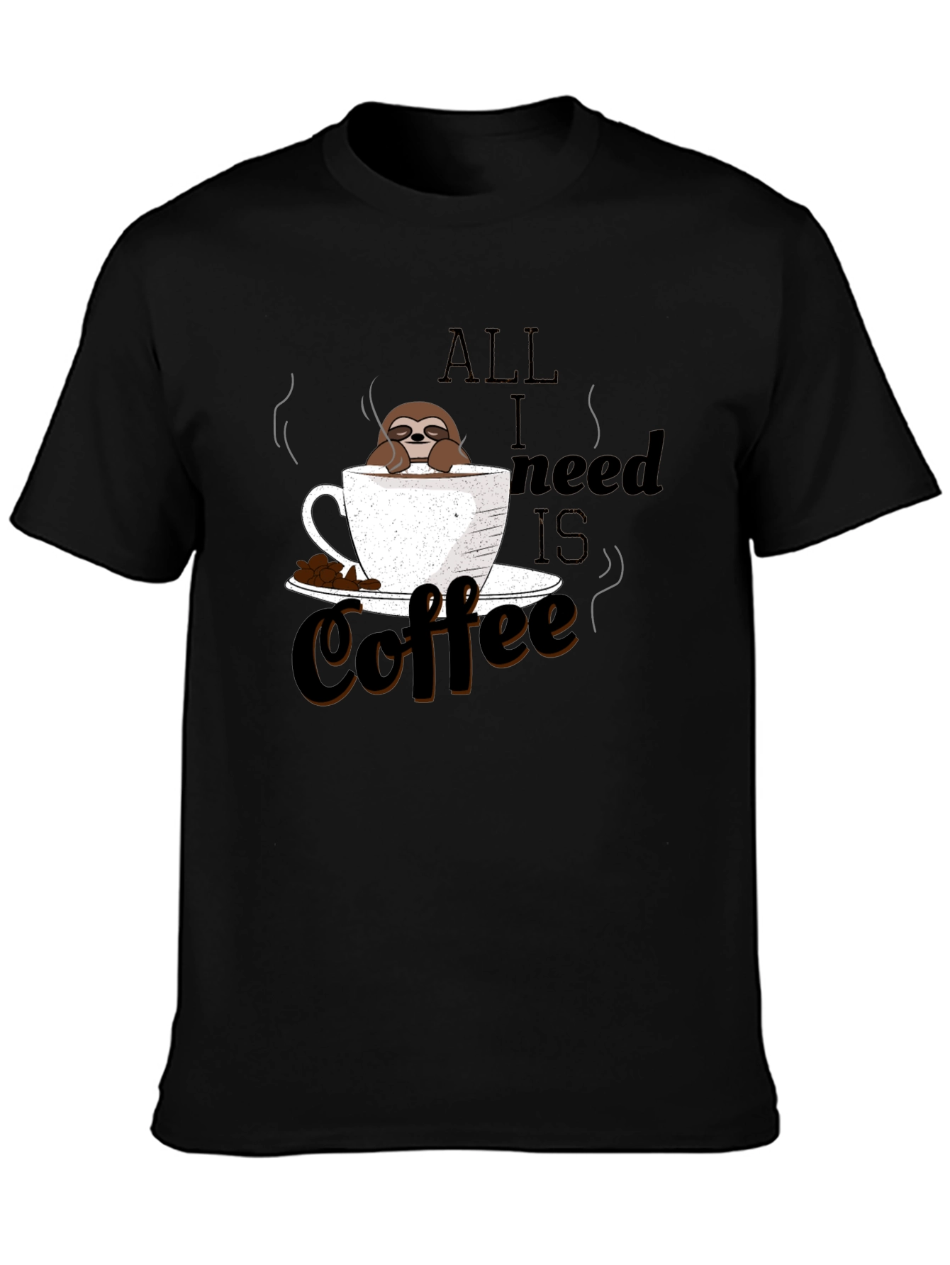 Coffee Sloth Graphic Tee - Relaxed & Fun T-Shirt