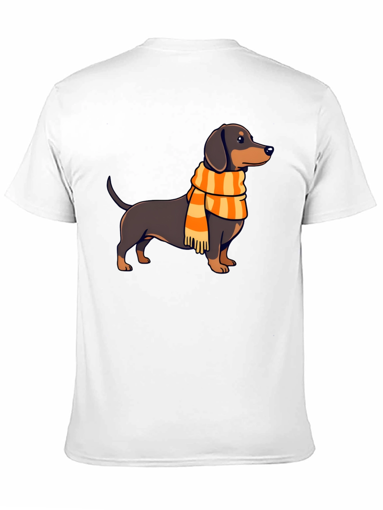 Dachshund Scarf Graphic Tee - Stylish Dog Lover Shirt