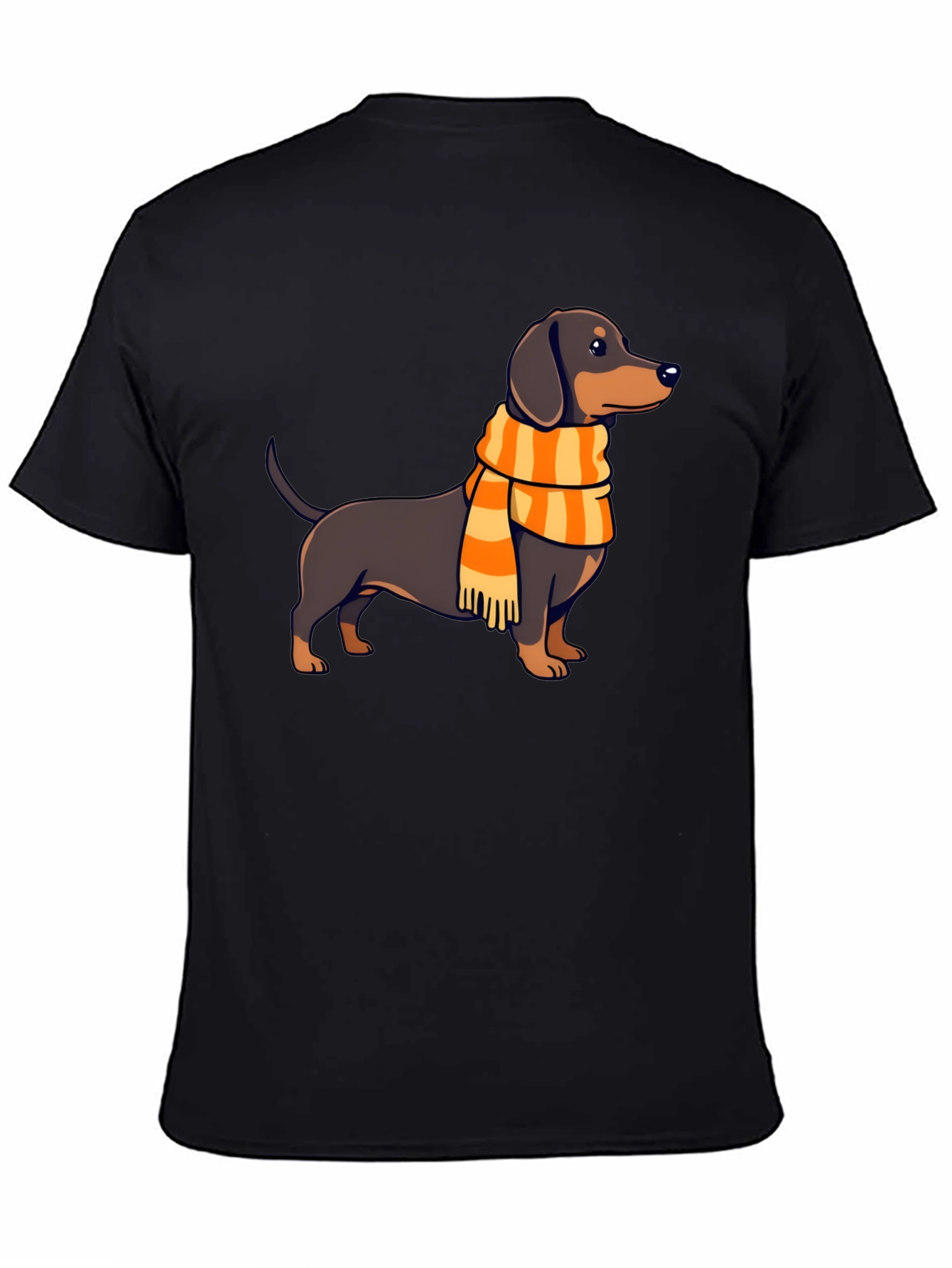 Dachshund Scarf Graphic Tee - Stylish Dog Lover Shirt