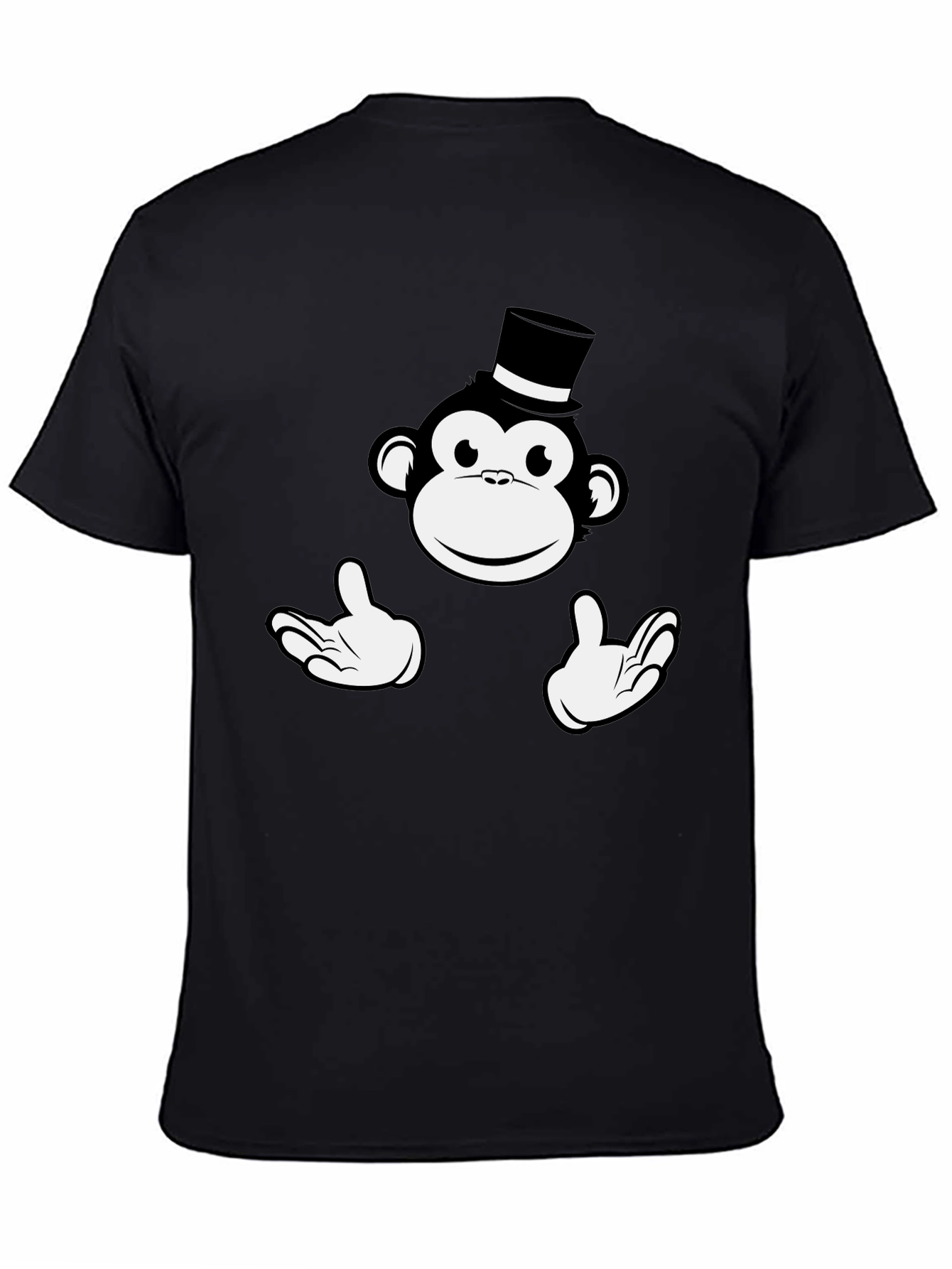 Monkey Top Hat Graphic T-Shirt