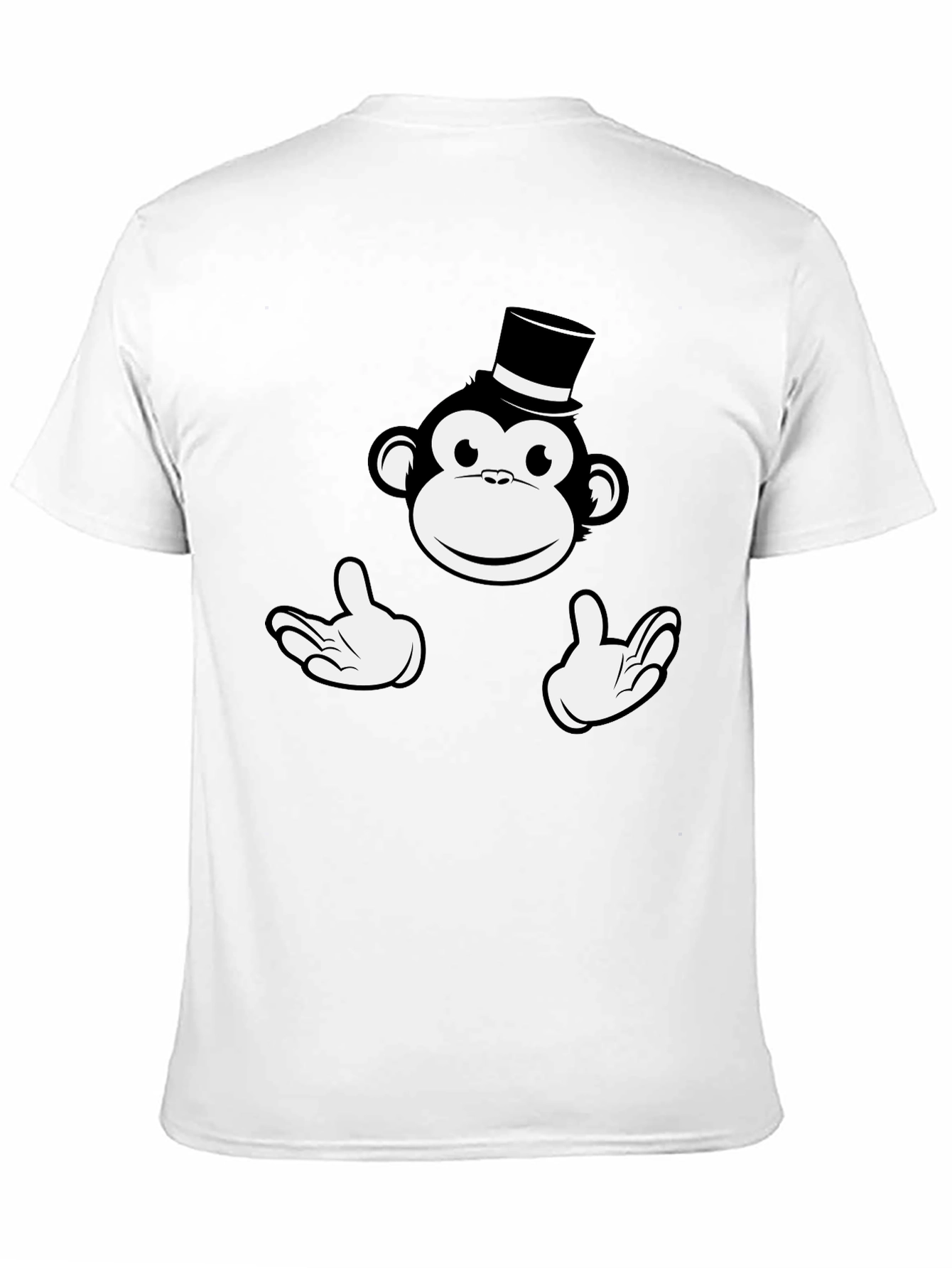Monkey Top Hat Graphic T-Shirt