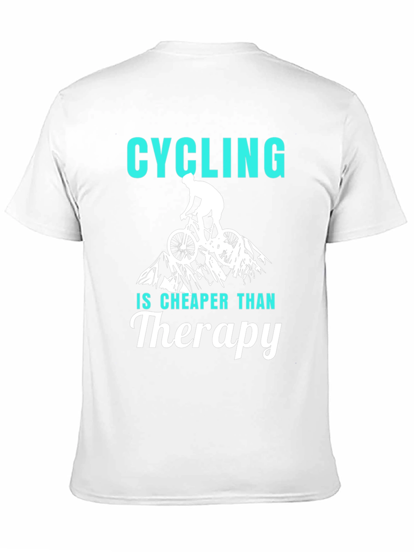Cycling Cheaper Than Therapy Graphic T-Shirt