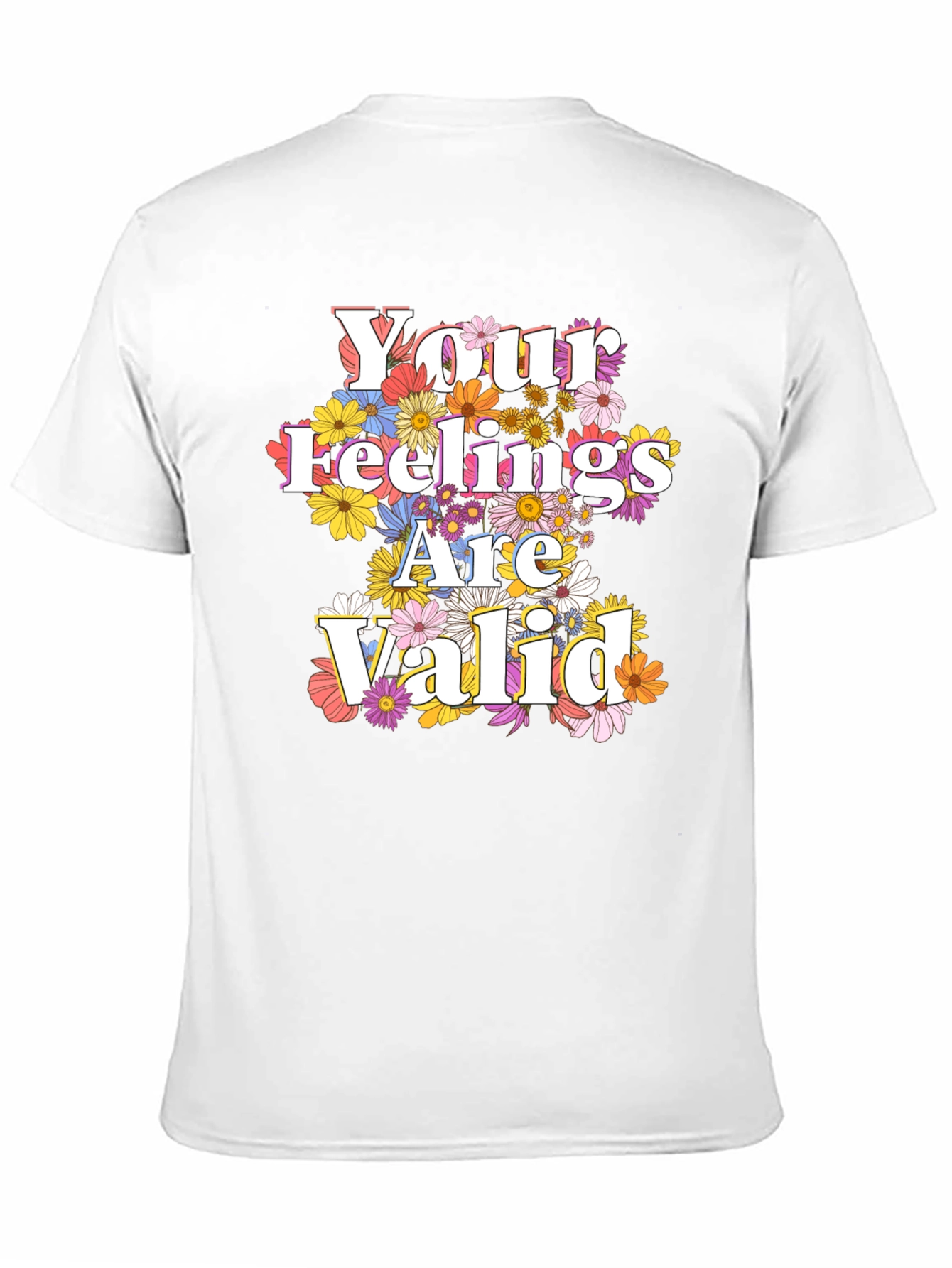 Floral Feelings Valid Graphic Tee - Unisex