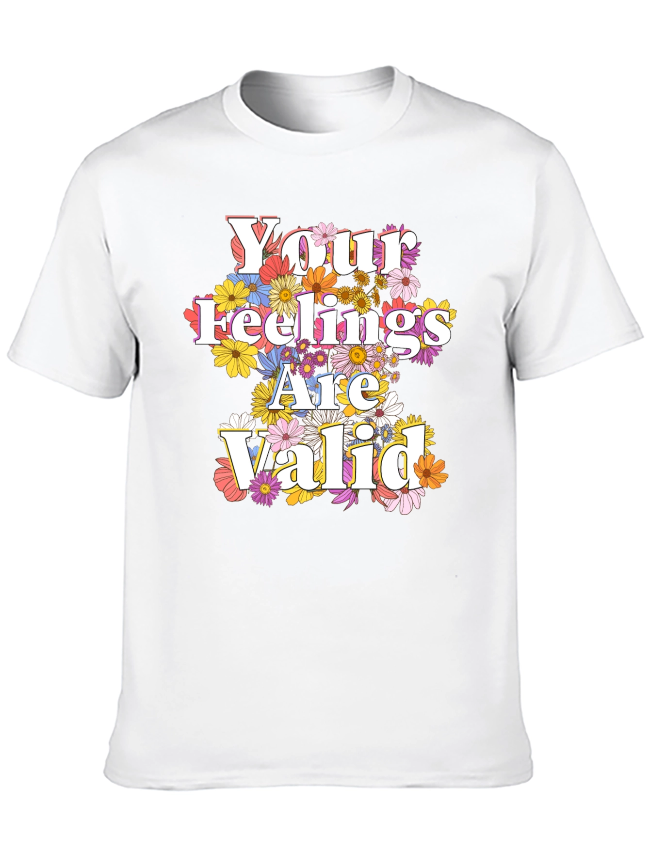 Floral Feelings Valid Graphic Tee - Unisex