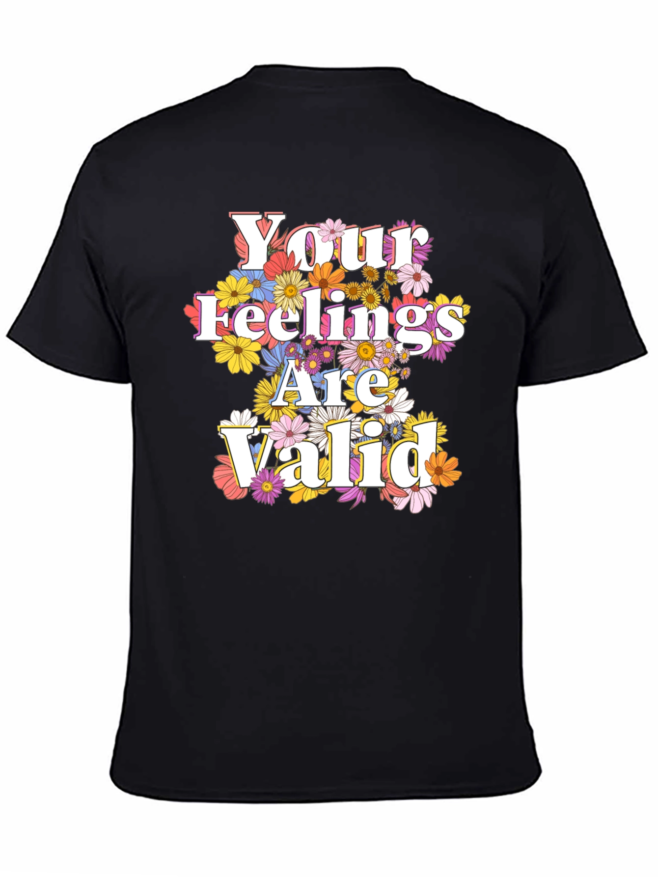 Floral Feelings Valid Graphic Tee - Unisex