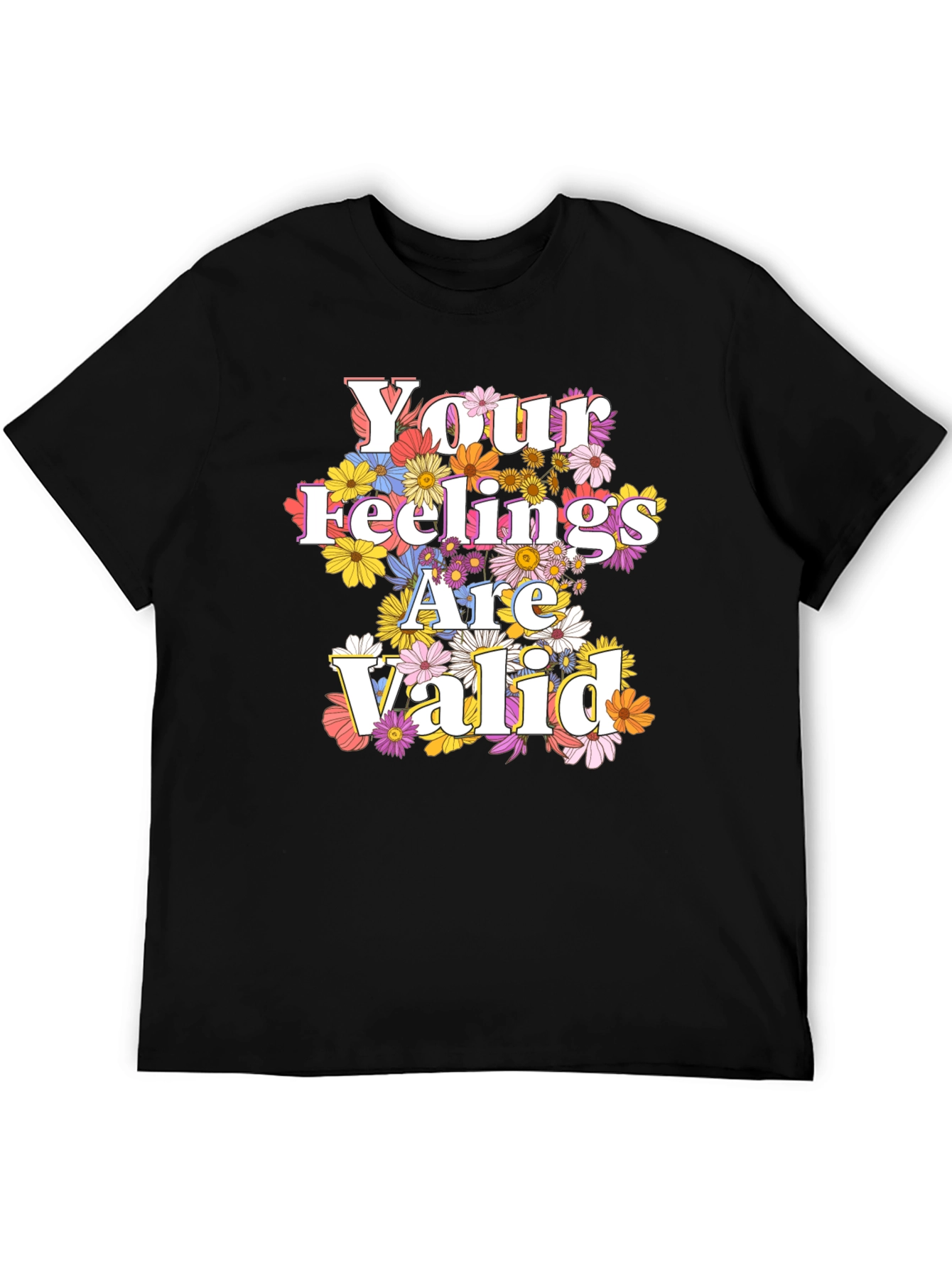 Floral Feelings Valid Graphic Tee - Unisex