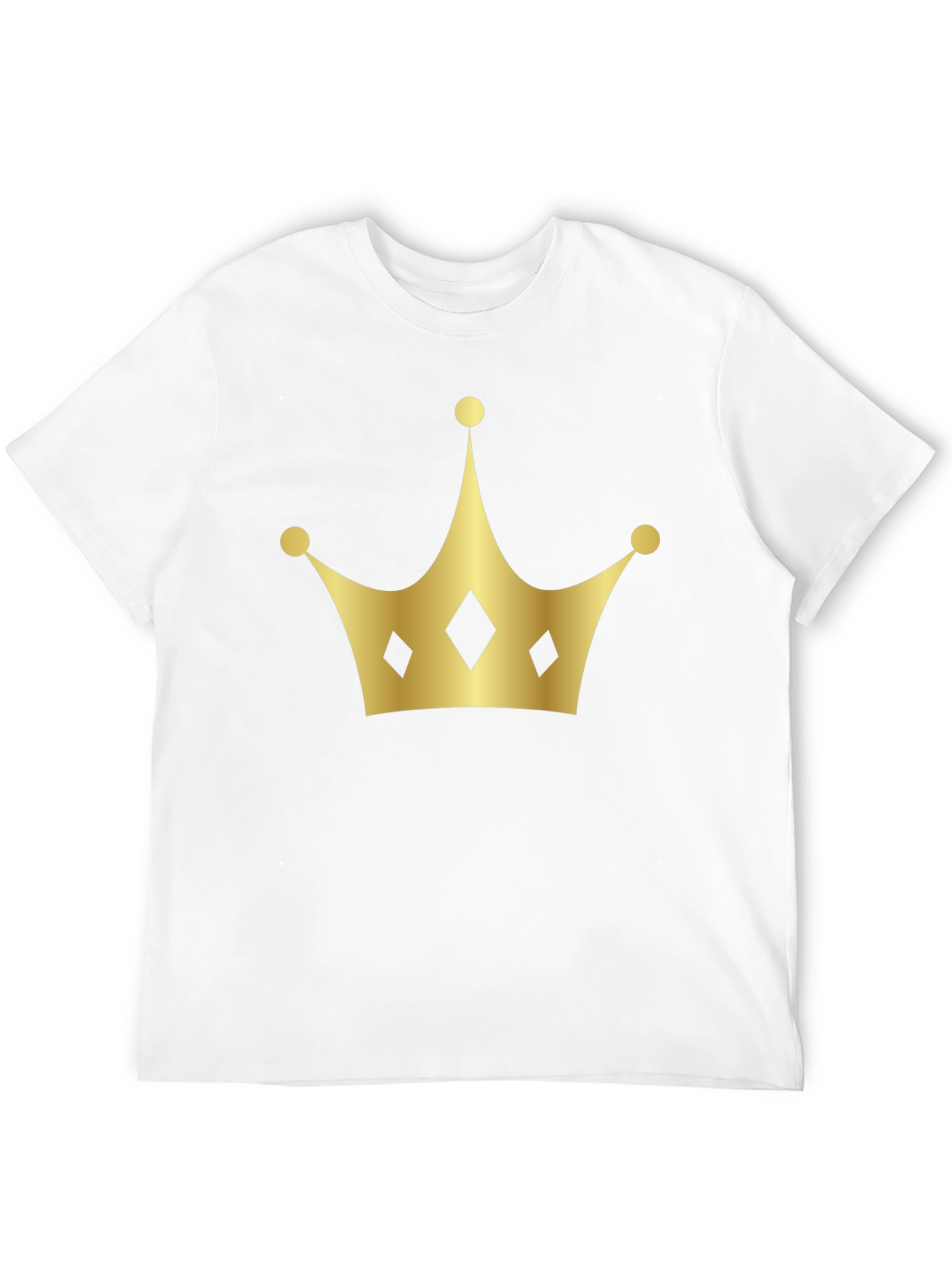 Golden Crown Graphic Black T-Shirt