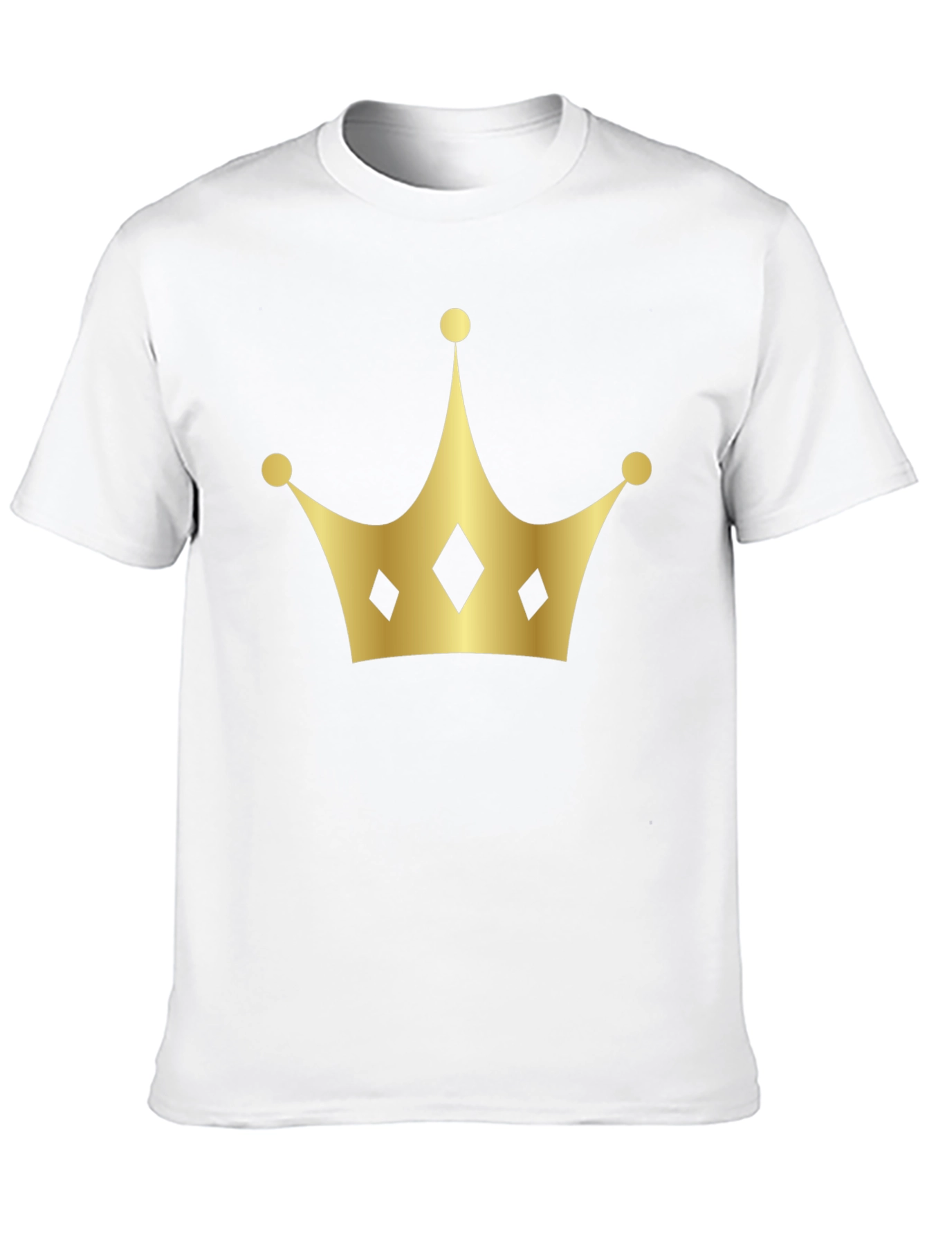 Golden Crown Graphic Black T-Shirt