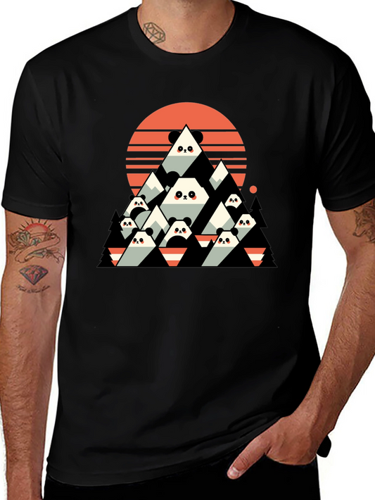 Panda Mountain Graphic Tee