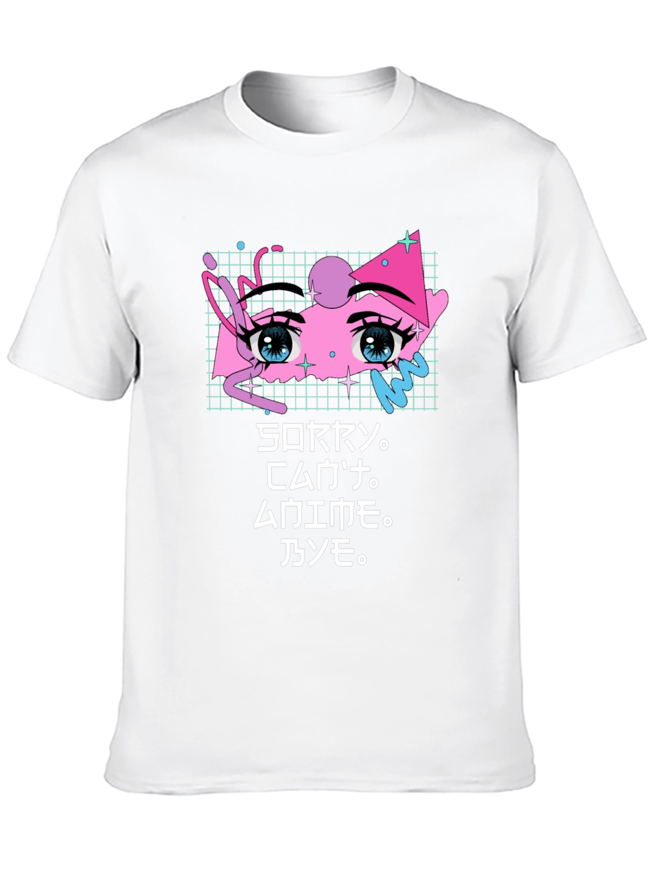 Sorry Anime Eyes Graphic Tee - Unique Streetwear