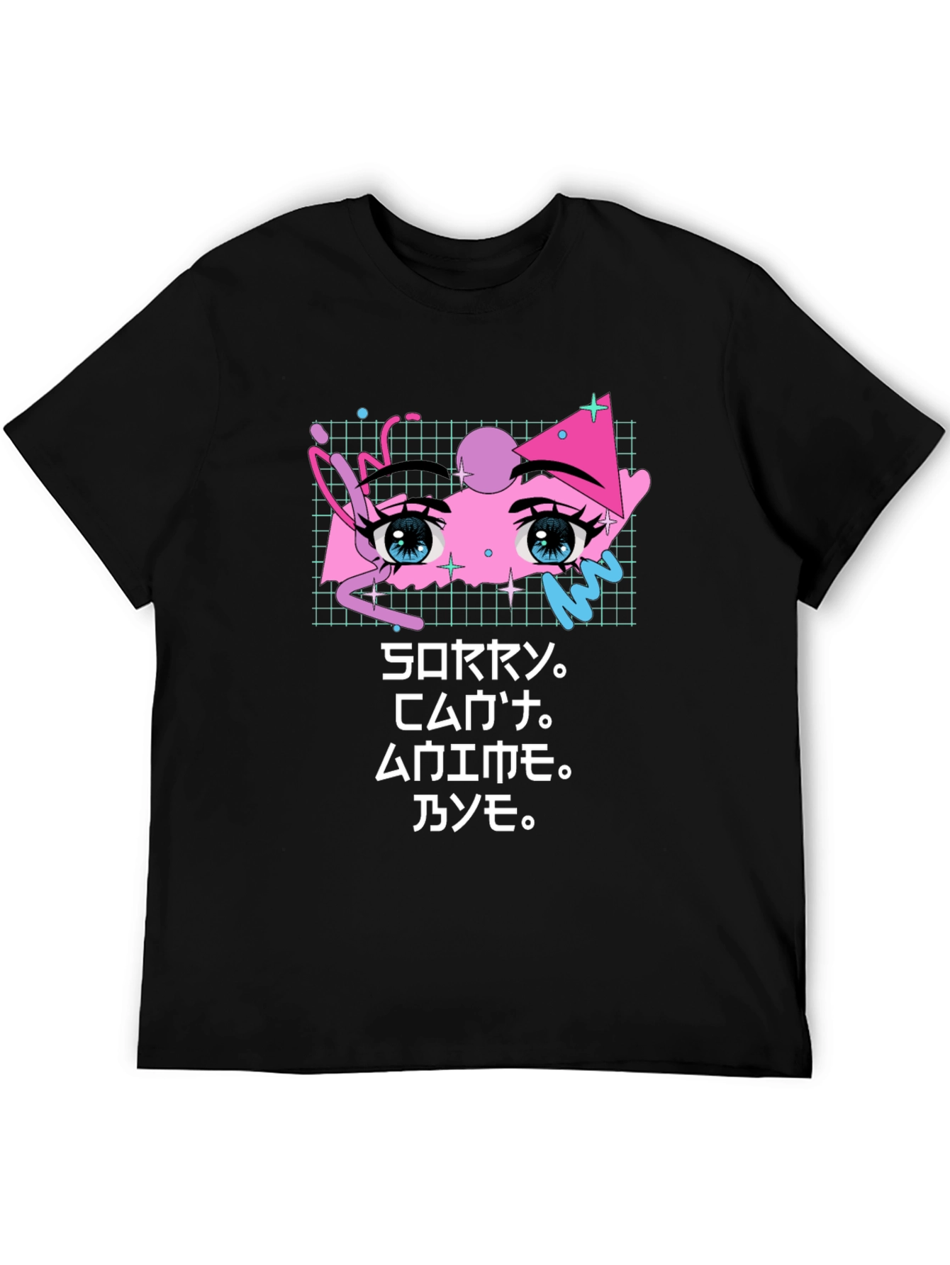 Sorry Anime Eyes Graphic Tee - Unique Streetwear