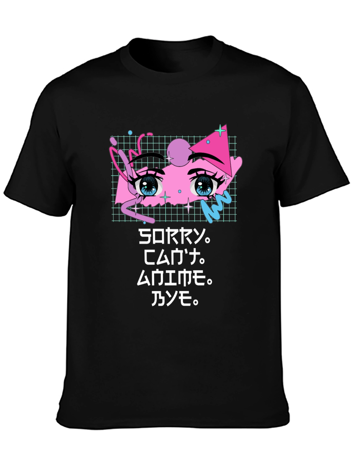 Sorry Anime Eyes Graphic Tee - Unique Streetwear