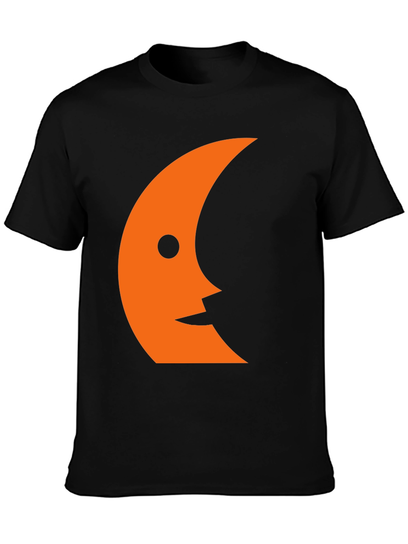 Crescent Face Graphic Tee - Black