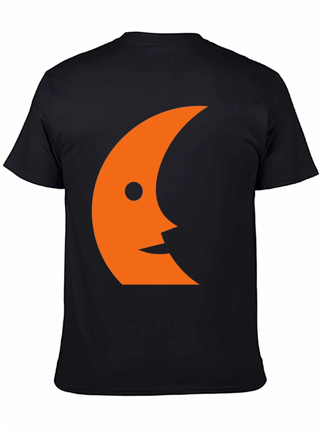 Crescent Face Graphic Tee - Black
