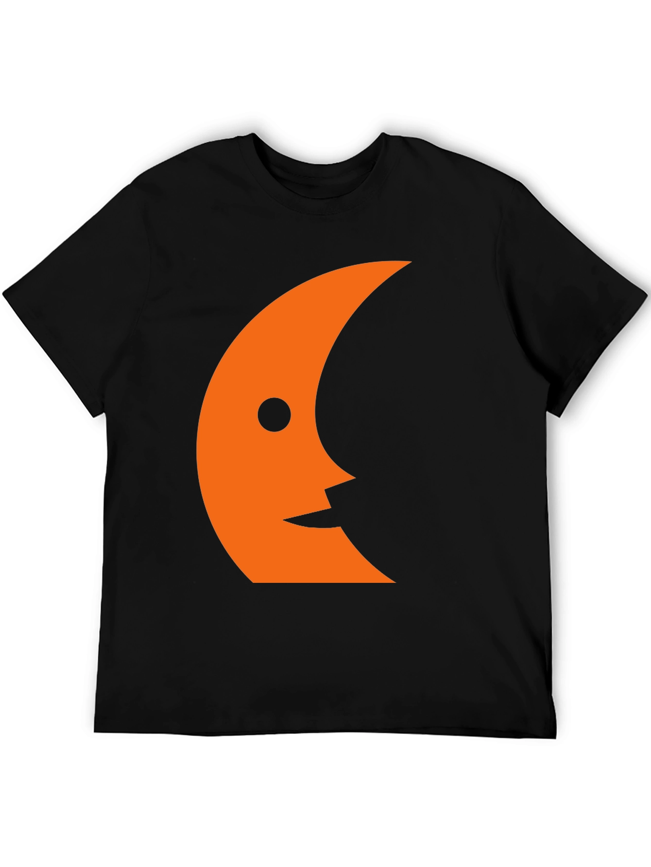 Crescent Face Graphic Tee - Black