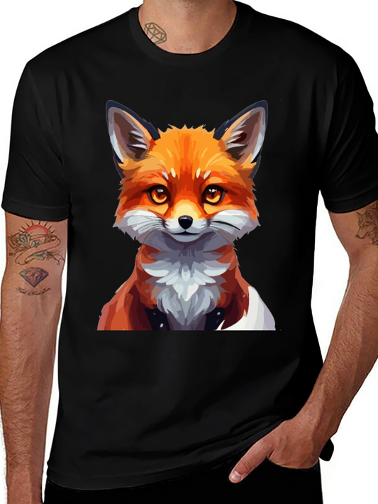 Fox Graphic T-Shirt - Mens Black Tee