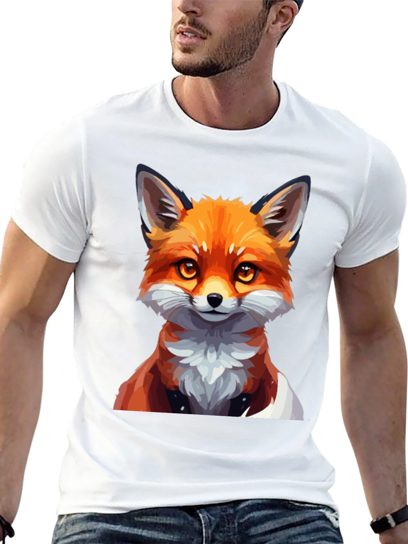 Fox Graphic T-Shirt - Mens Black Tee